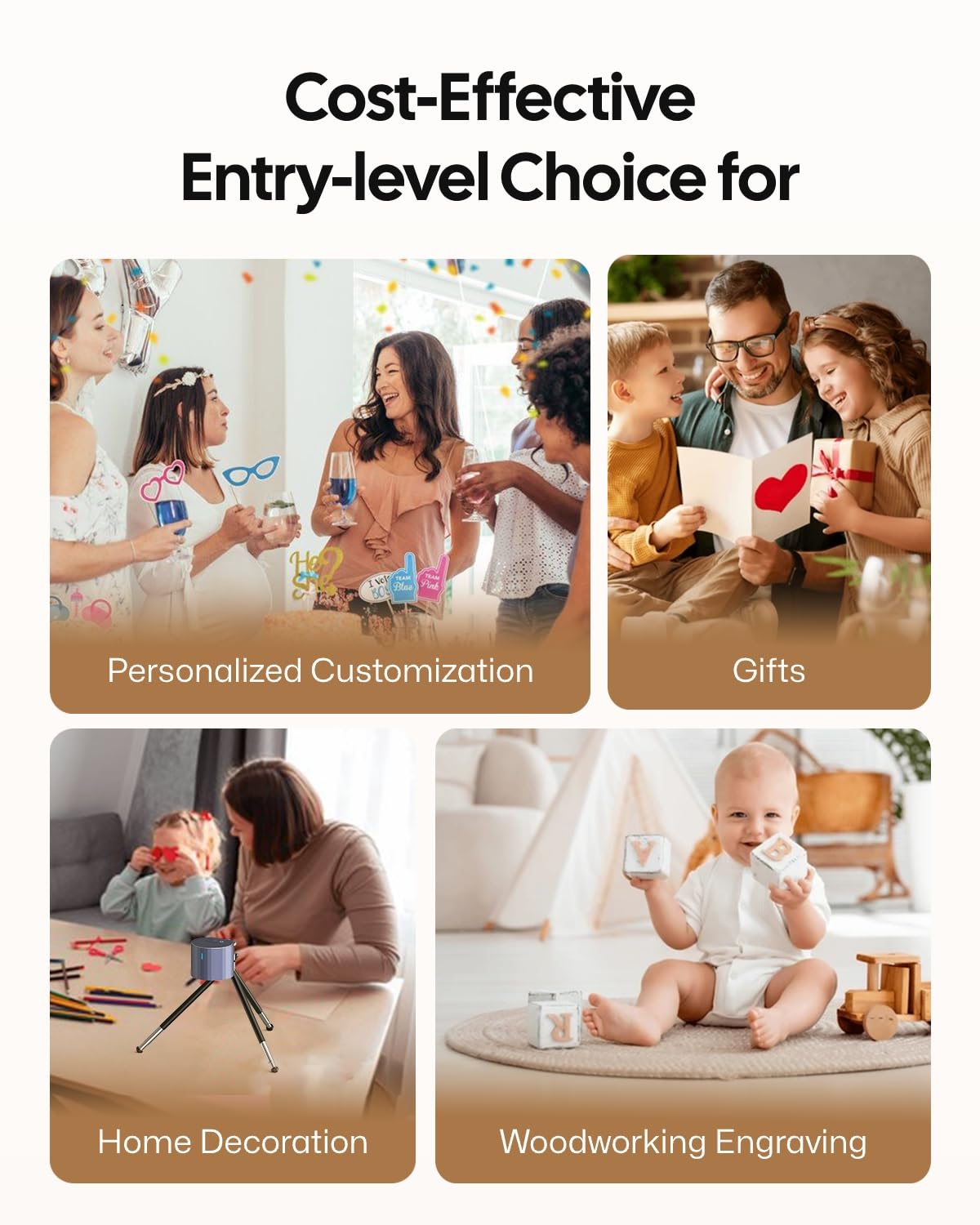 LaserPecker LP1 Pro Laser Engraver for Beginners, Mini Diode Wood Leather Felt Laser Engraver Portable Small Laser Engraving Machine, Suit Set with Laser Safety Glasses + Auto-focus Stand