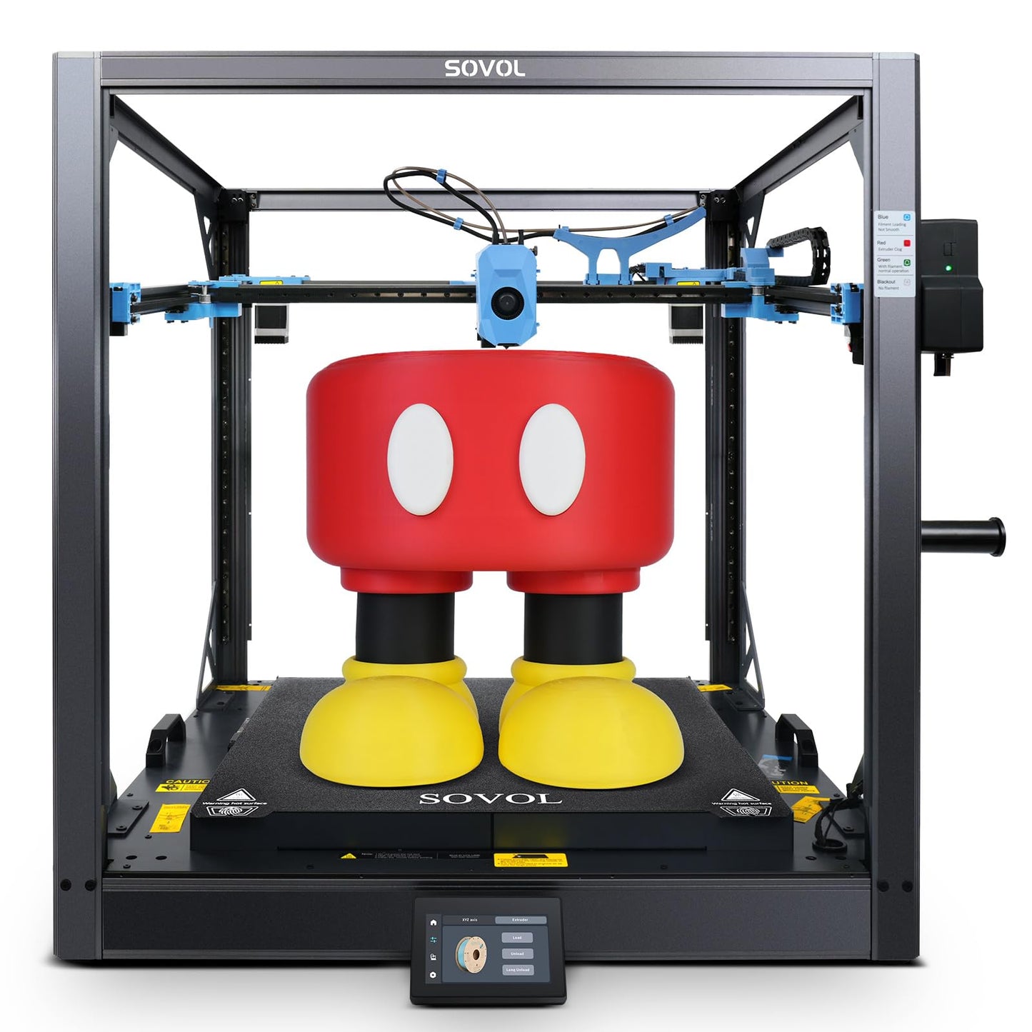 Sovol SV08 MAX CoreXY 3D Printer, Voron 2.4 Open Source 700mm/s High Speed 3D Printers, with Eddy Current Sensor Leveling, XYZ Full Linear Rails and Camera, Larger Build Volume 19.7x19.7x19.7in