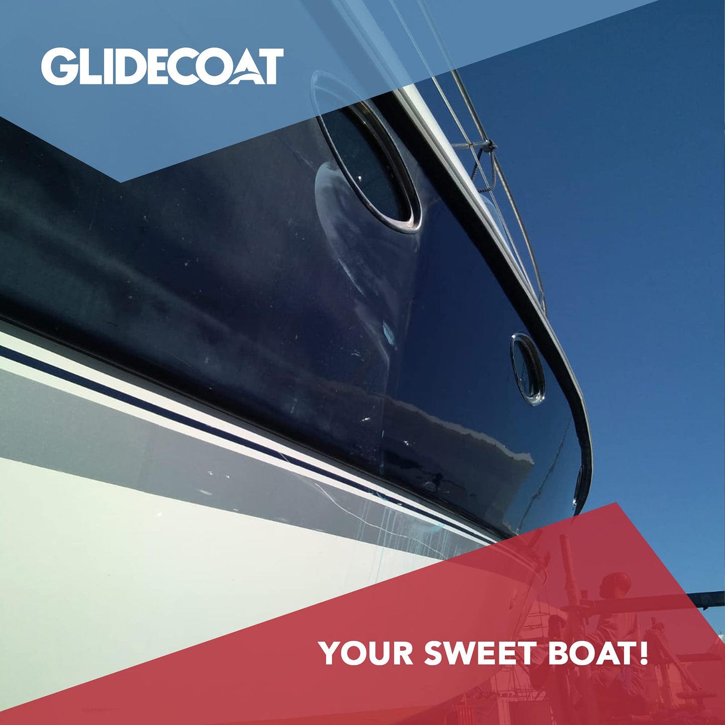 Glidecoat Marine Ceramic Coating (250ml)-Nano Ceramic Coating for Boats, Cars-Better Than Car Wax Polish and More Durable than Regular Ceramic Coating for Cars - Extremely Durable Coating (250mL)