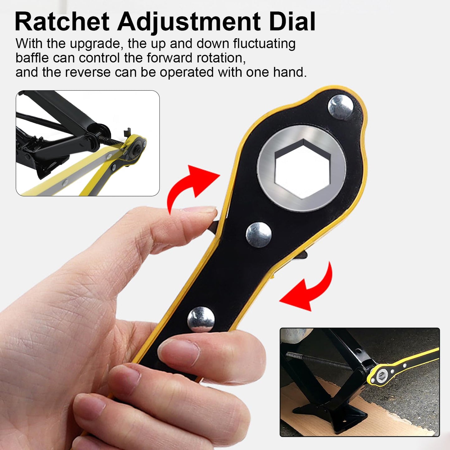 CHENGPI Car Jack Kit for Tesla Model Y Model 3/S/X - Max 2.5 Ton (5511 lbs) Capacity Scissor Jack- Lifting Jack Car Kit with Wrench for Auto/SUV/MPV