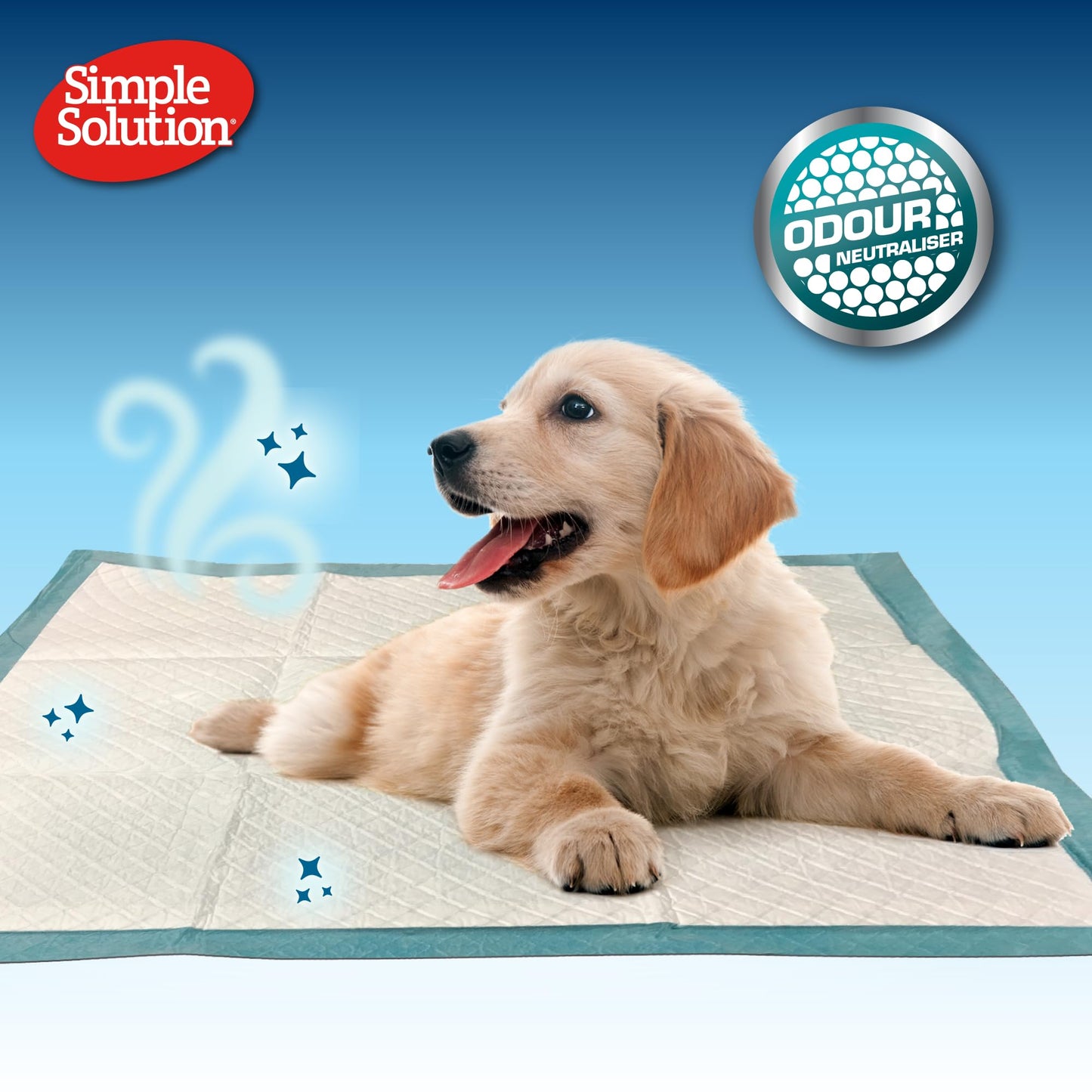 Simple Solution All Day Puppy Training Pads – Lavender Scented Leak-Proof Pee Pads for Dogs – Disposable and Absorbent for Housebreaking and Indoor Use – 23 x 24 Inches – 100 Count