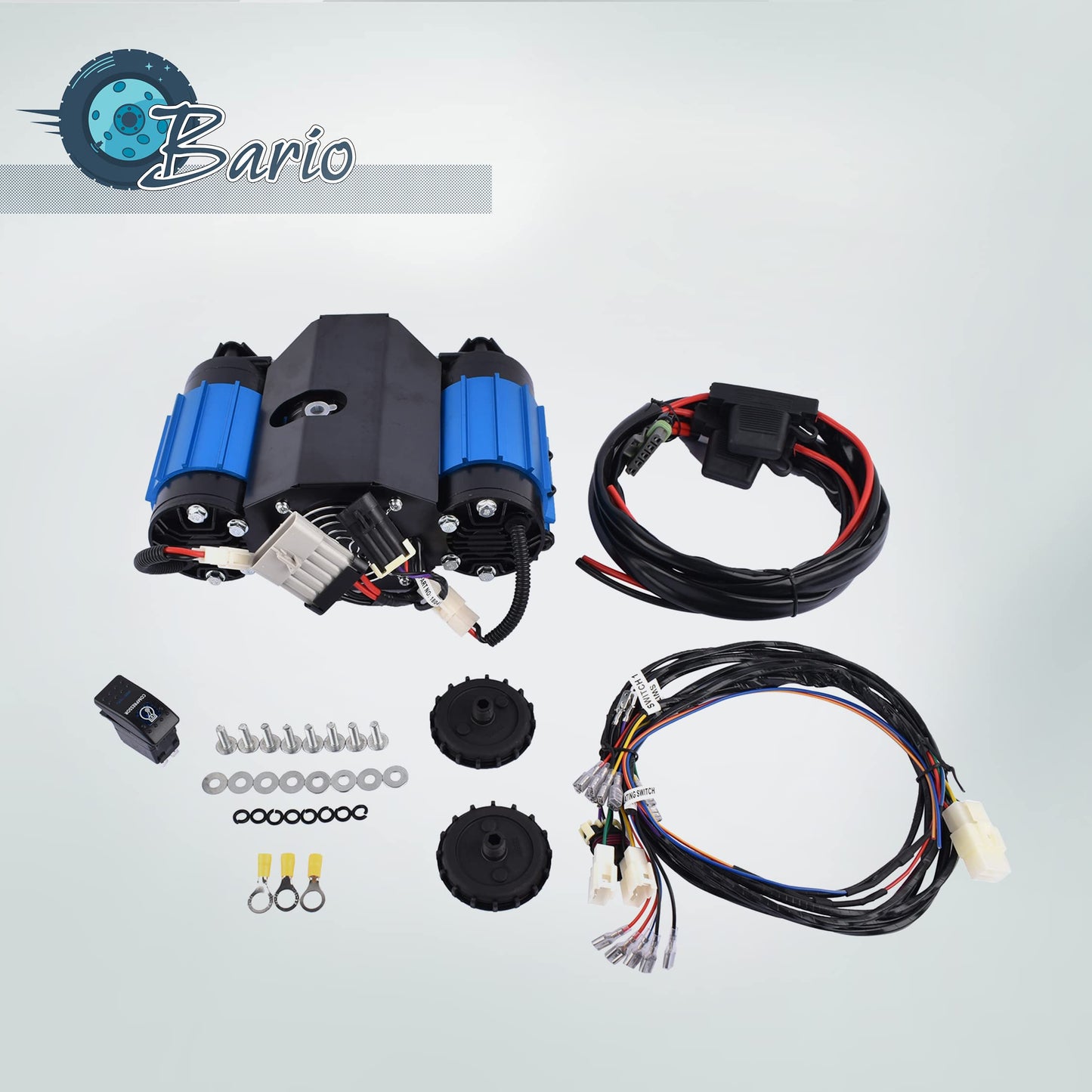 Universal High Performance On-Board Twin Air Compressor 12 Volts Replacement For ARB CKMTA12, For Tire Inflator Air Horn Air Tools Air Lockers Locking Differentials and Pneumatic Tools