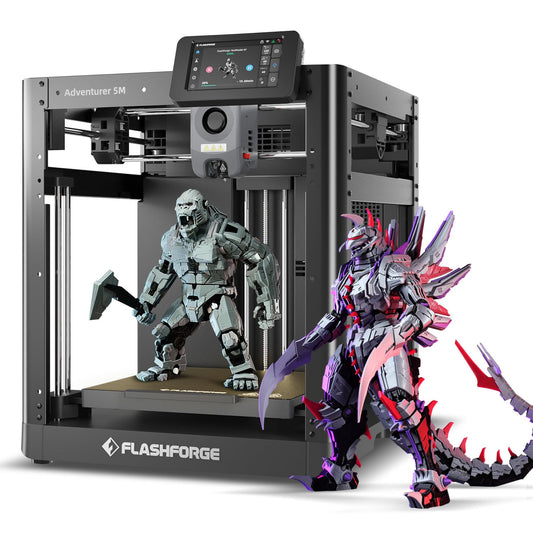 FLASHFORGE 3D Printer AD5M, 1-Click Full-Auto Calibration 600mm/s Fast Printing, CoreXY High-Speed Precision with Every Layer, 3S Quick-Swap Nozzle, Customizable Enclosure, Build Volume 220*220*220mm