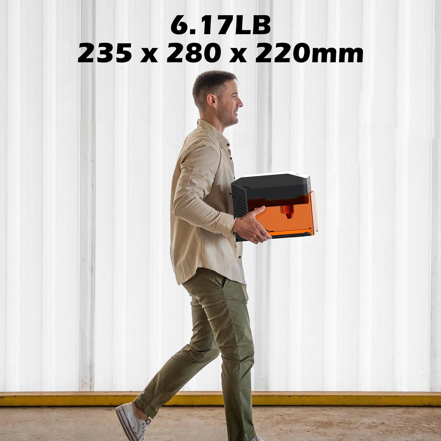 Genmitsu Kiosk 10W Laser Engraver, Light Weight & Portable Laser Engraver Machine, Home Laser Cutter with Acrylic Enclosure for DIY Wood/Leather/Metal, 3.9 x 3.9inch Engraving Area, Laser Safety Class 1