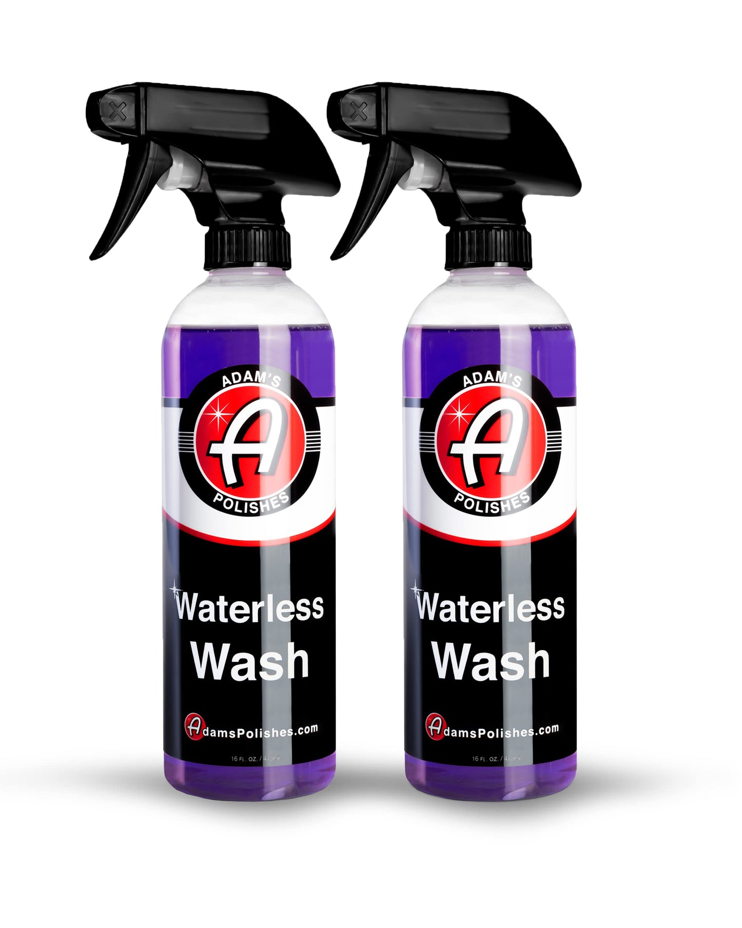 Adam's Polishes Waterless Wash - Car Cleaning Spray for Detailing | Safe Ultra Slick Lubricating Formula for Car, Boat, Motorcycle, RV | No Garden Hose, Wash Soap, or Foam Cannon Needed - Pack of 2