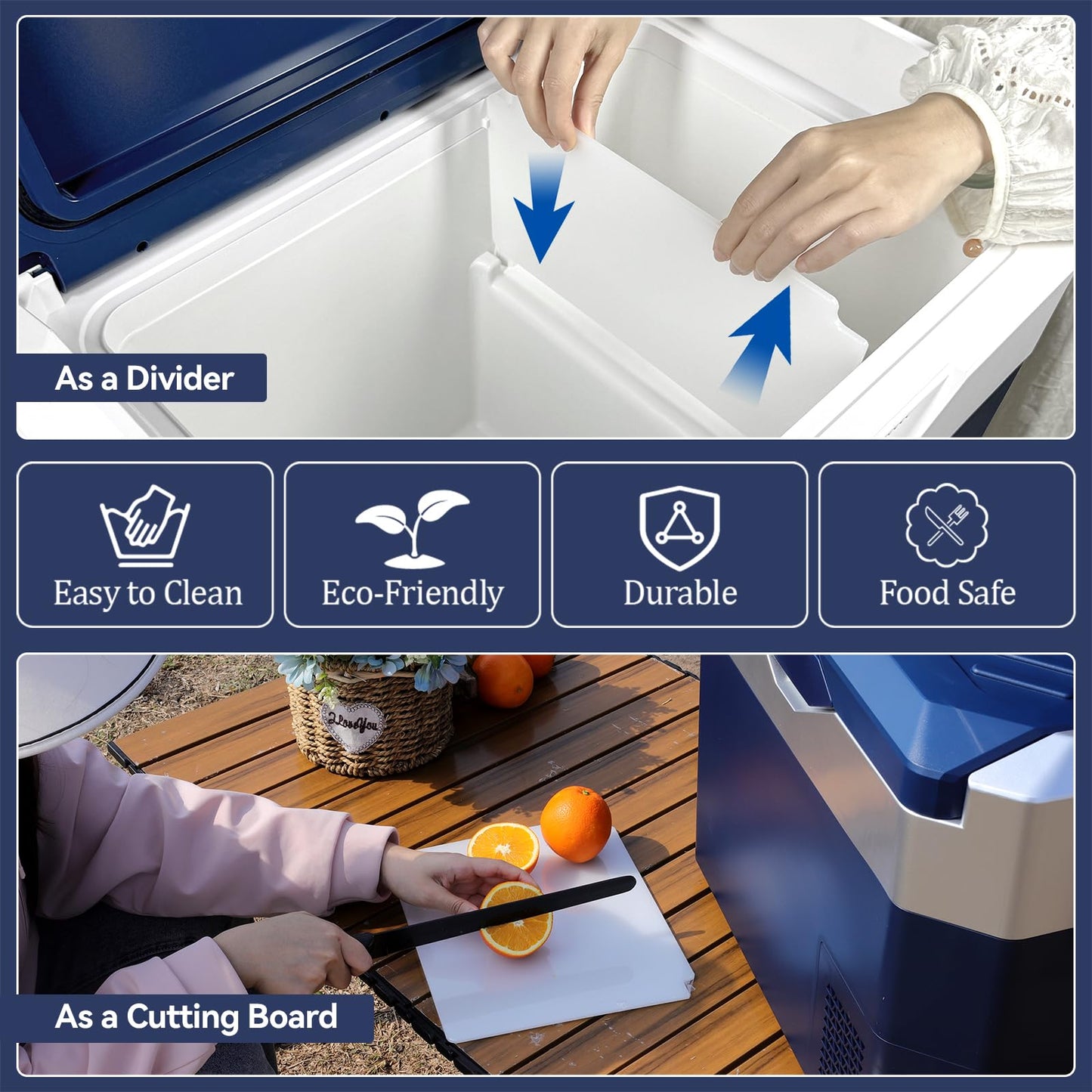 Megiu Car Fridge Portable 12V Refrigerator 32 Quart 12 Volt Freezer Compressor Cooler 12V/24V DC 110～240 V AC for Truck Van RV Camper SUV and Home Use