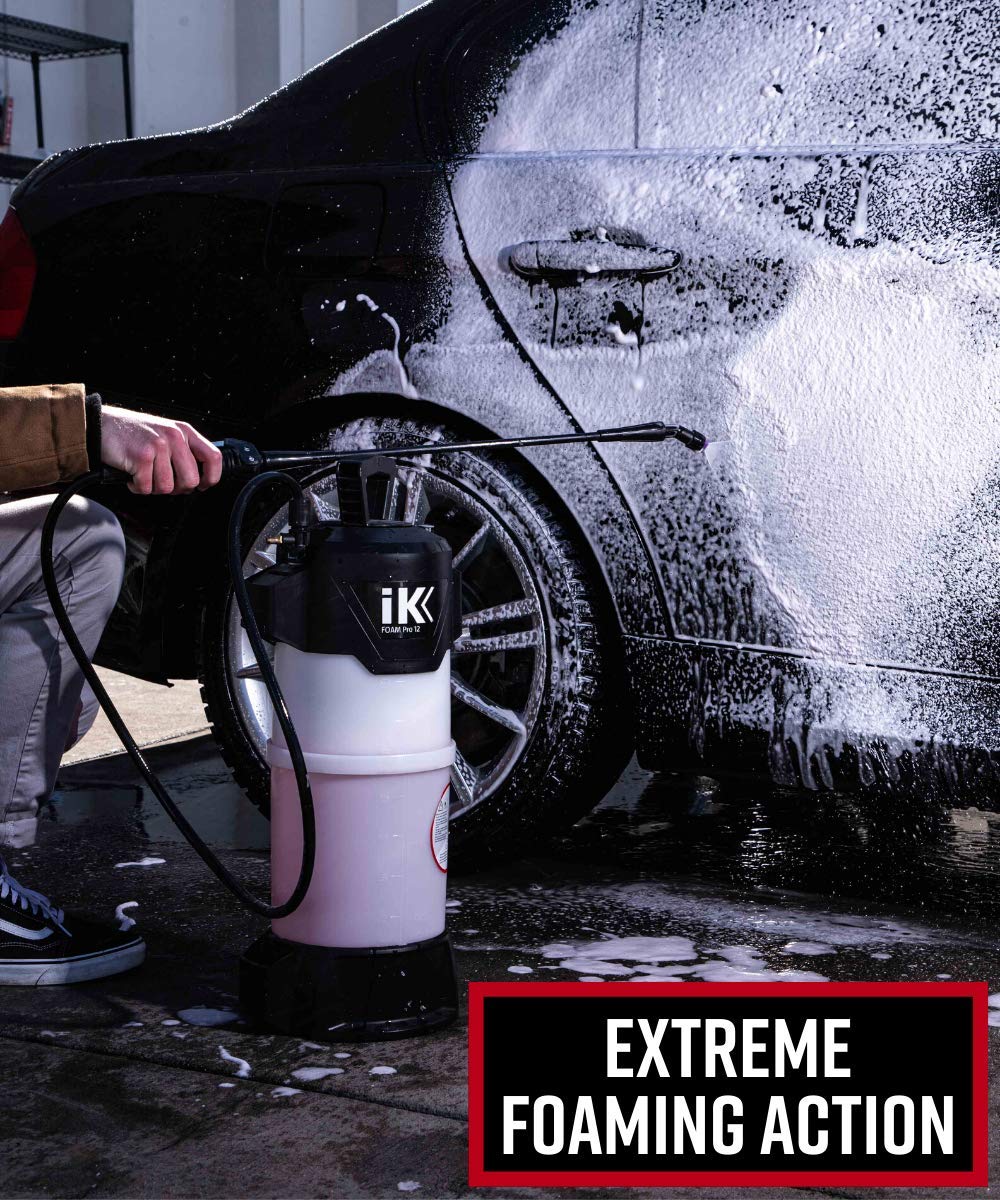Adam's Polishes IK Foaming Pump Sprayer (6 Liters) - Pressure Foam Sprayer Cleaning Kit Car Wash Detailing | Fill with Car Wash Soap Wheel & Tire Cleaner Rim | Water Sprayer Lawn Garden Weeds