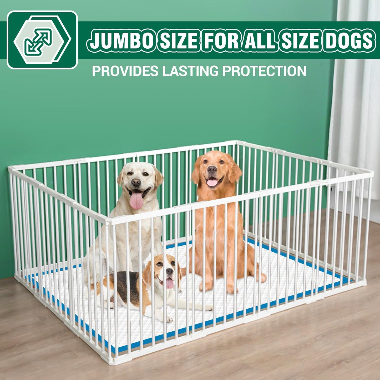 IMMCUTE Dog Pee Pads Extra Large, 36" x 44", 30 Ct, Jumbo-Size Pee Pads for Dogs, Thicken Puppy Pads XL Pet Training Pads, Super Absorbent & Leak-Proof Potty Pads for Dogs