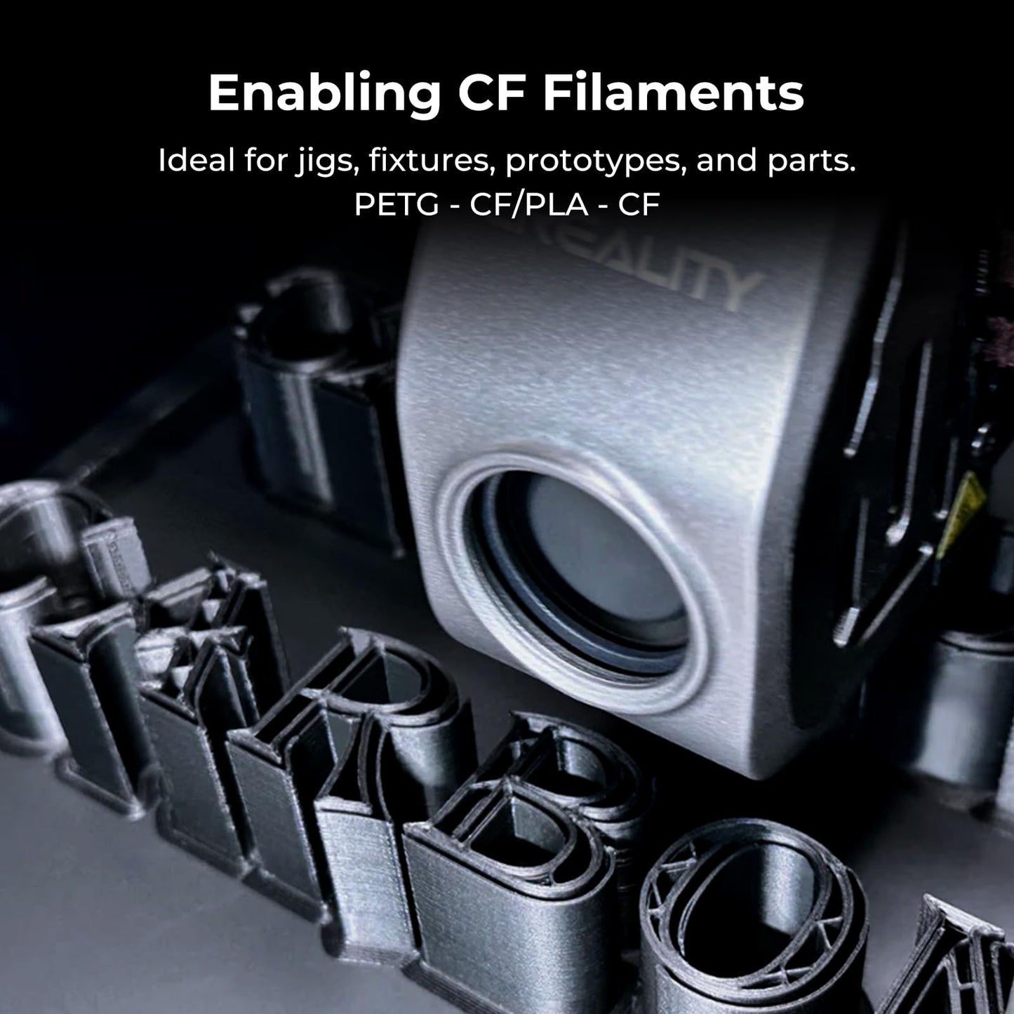 Creality K1C 3D Printer, 600mm/s High Speed Printing, Robust Direct Extruder, Fully Auto Leveling with Al Camera, Support Carbon Fiber Filaments 3D Printers