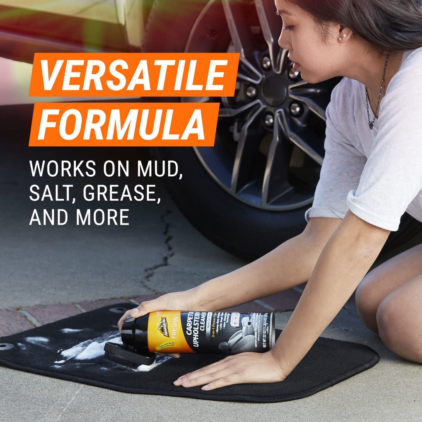 Armor All Carpet and Upholstery Cleaner Spray , Car Upholstery Cleaner for Tough Stains, 22 Fl Oz, 1 Count (Pack of 1)