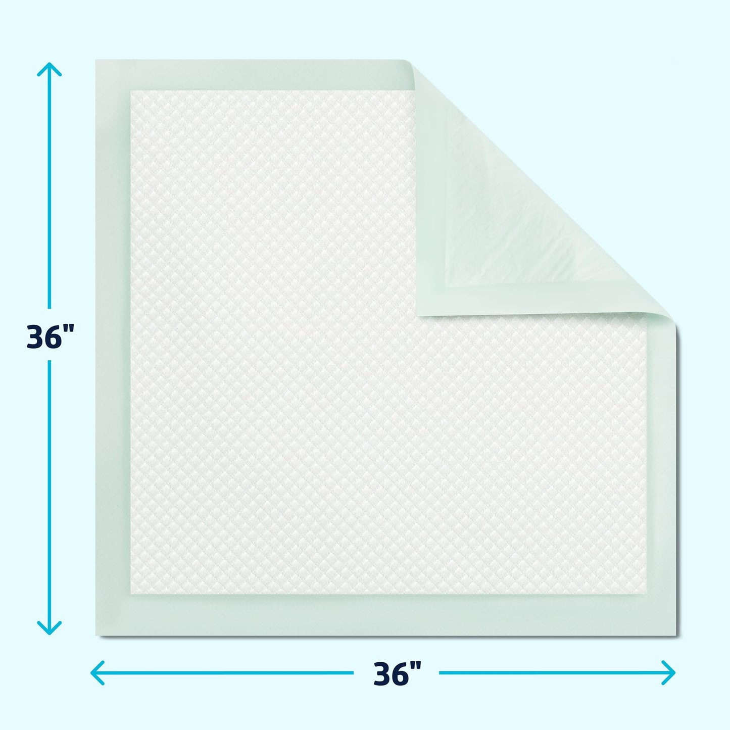 Medline Bed Pads Disposable Adult, Heavy Duty Chux Pads, 36x36, 50 Count, Incontinence Bed Pads for Adults, Chucks Underpads Extra Large, Disposable Bed Pads for Incontinence, Pee Pads