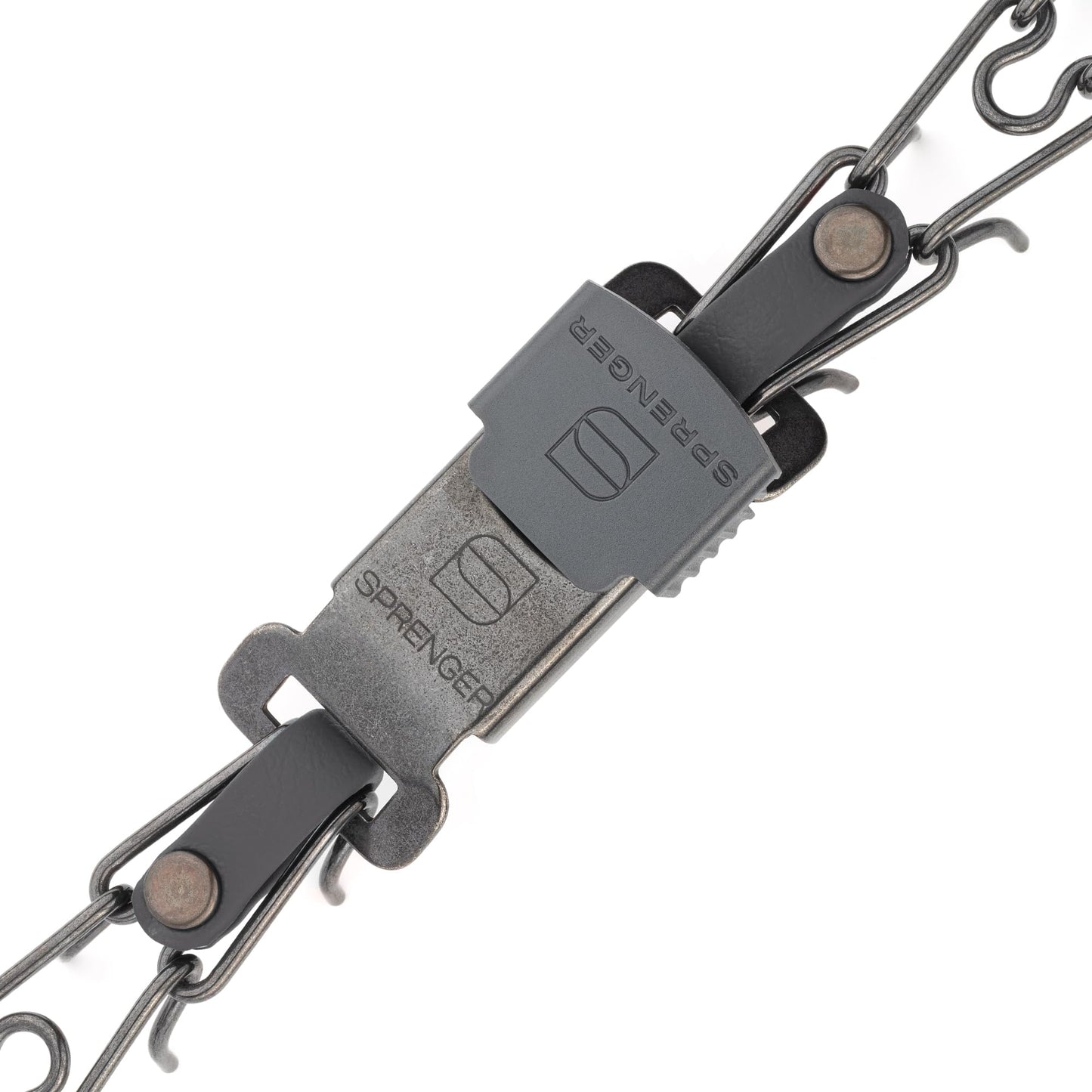 Herm Sprenger Black Stainless Steel Dog Collar with Quick Release ClicLock Buckle and Biothane Insert Training Collar Made in Germany (Black, 16in x 2.25mm(Neck Size up to 13-14in))