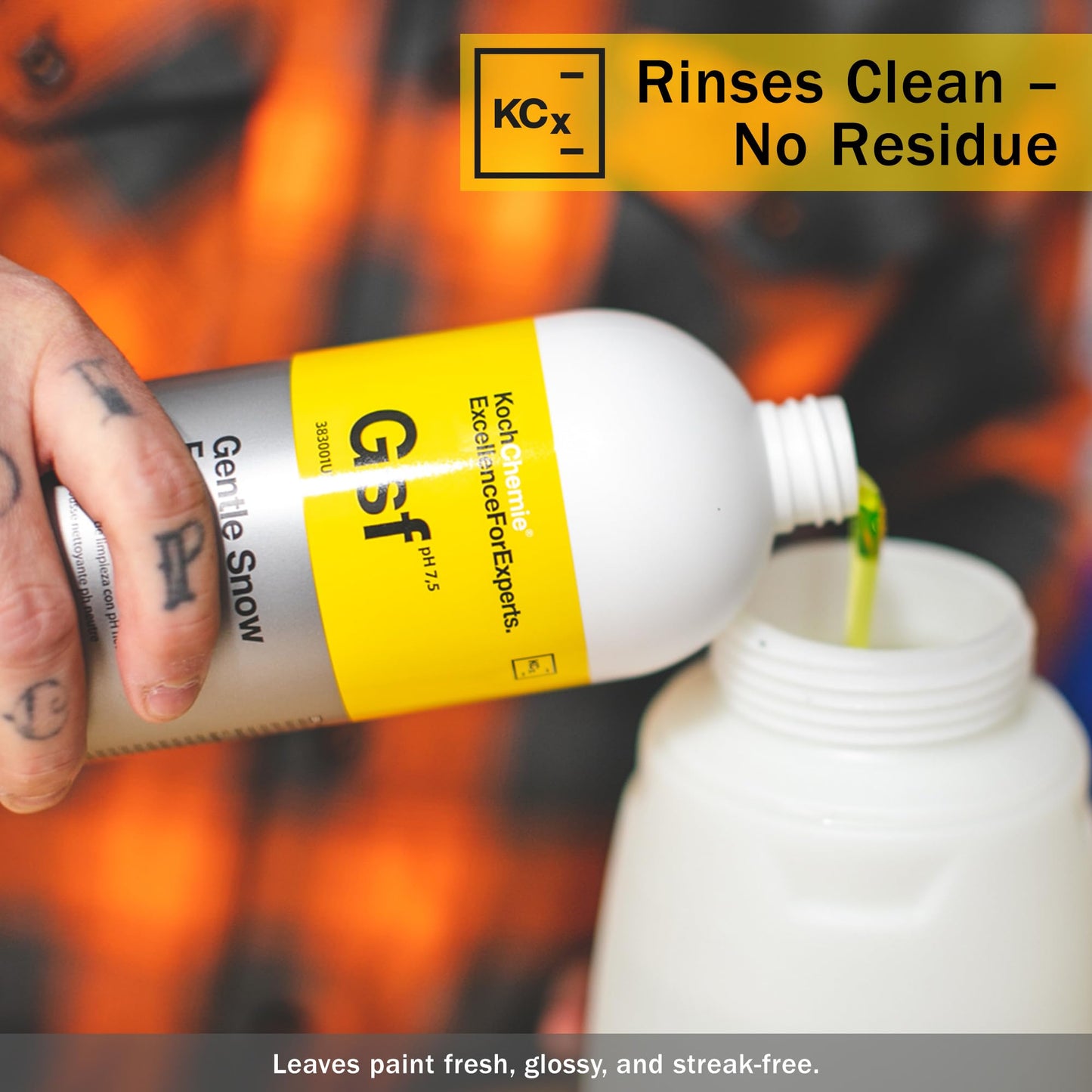 KOCHCHEMIE Gentle Snow Foam - pH Neutral Pre-Cleaning; Works With Foam Cannons & Sprayers; Manual Washing; Safe on Wax & Sealed Surfaces; Cherry Fragrance (5 Liters)