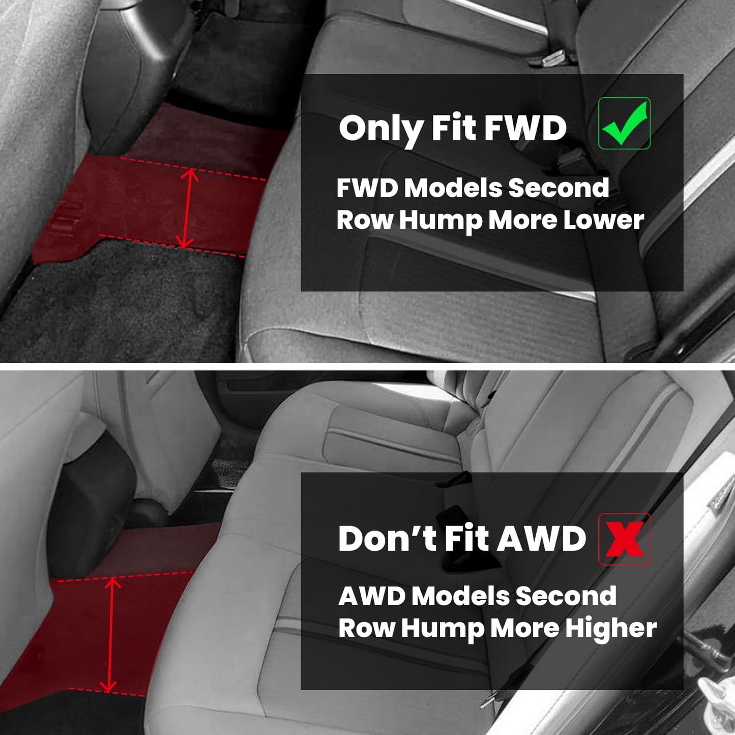 LASFIT Floor Mats & Cargo Mat for Hyundai Sonata 2020-2026 (Only Fit FWD & Gas) / Kia K5 2021-2025 (Only Fit FWD) All Weather TPE Custom Fit Floor Liners for Car Mats Trunk Mats