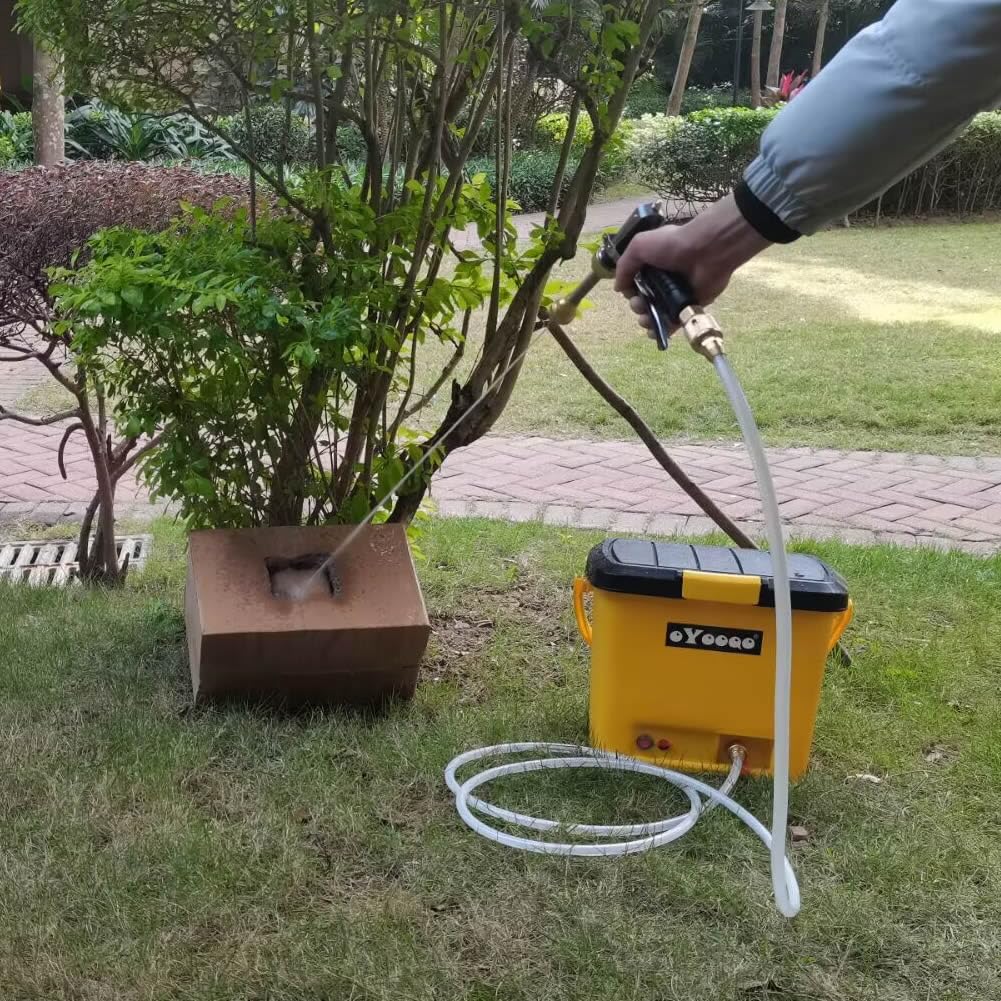 OYOOQO Portable Pressure Washer | 5 Gal Tank | 255 PSI | 45-Min Runtime | Versatile for Car Wash, Dog Bath, Home & Patio, & Portable Camping Shower | Durable Design for RV, Overland & Beach Adventures