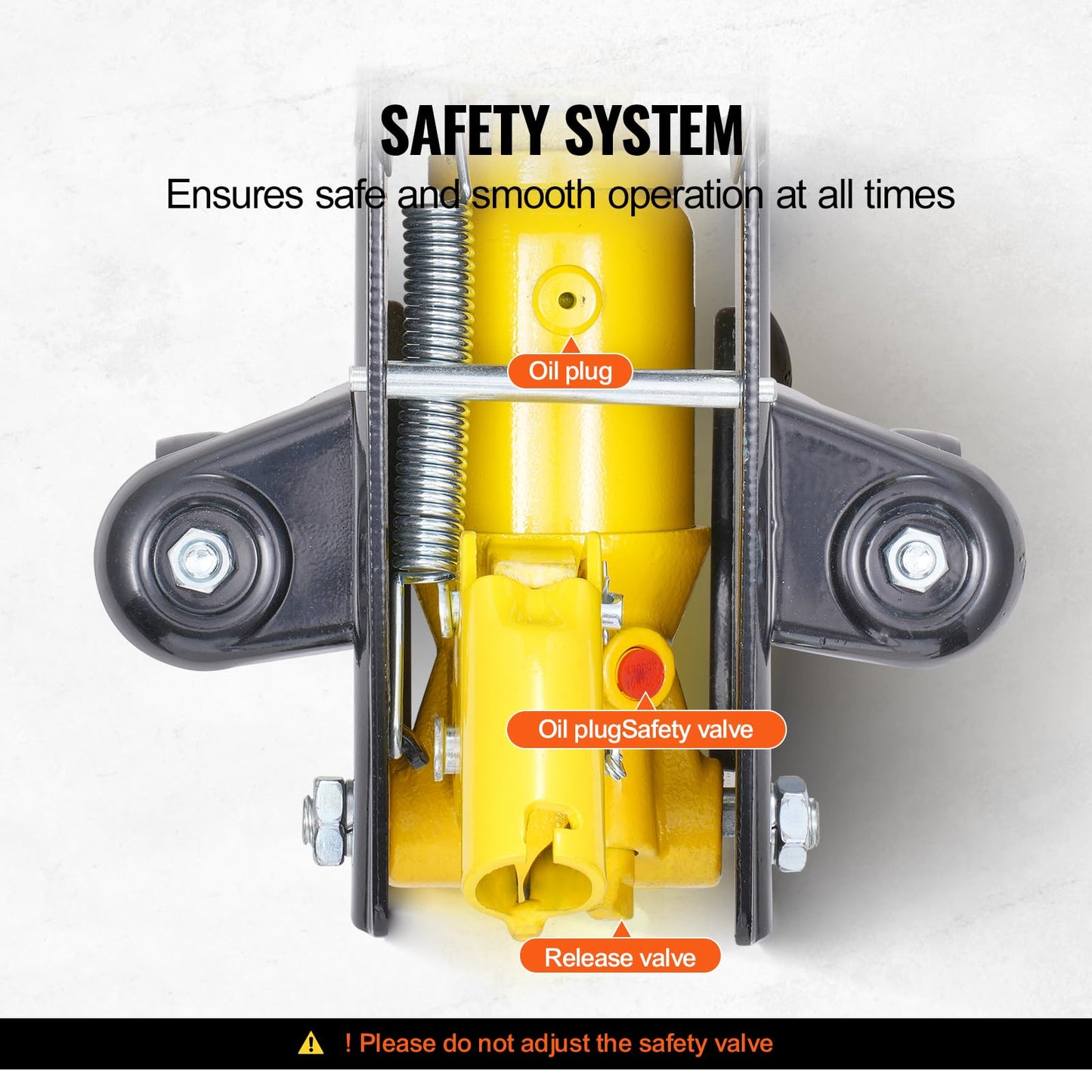 VEVOR Low Profile Floor Jack 2 Ton (4400 lbs), Heavy Duty Iron Hydraulic Racing Floor Jack, Hydraulic Car Jack with Jack Stands, Single Piston Quick Lift Pump, 4.6"-12.8" Height Lifting Range (Yellow)