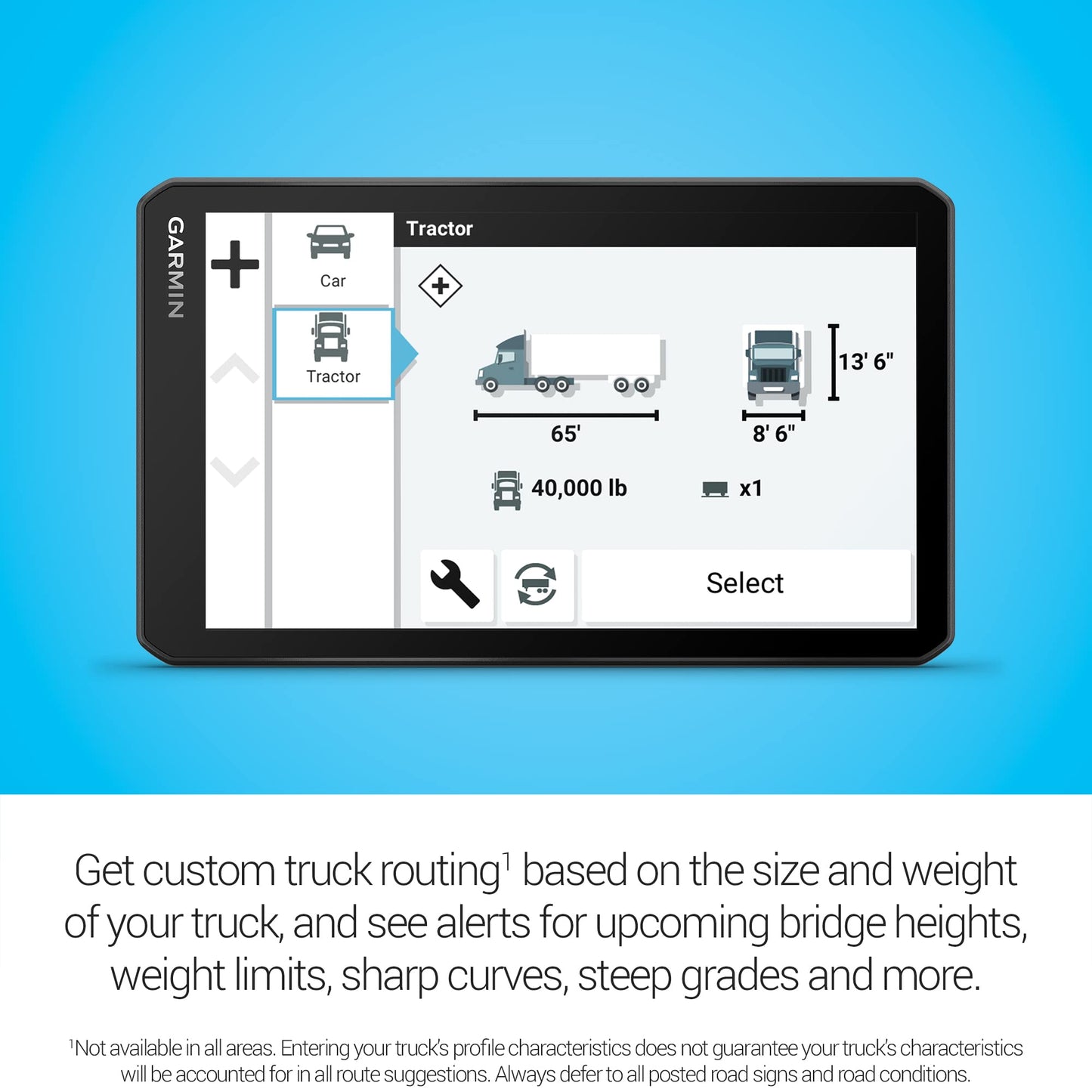 Garmin dezl OTR710, Large, Easy-to-Read 7 inch GPS Truck Navigator, Custom Truck Routing, High-Resolution Birdseye Satellite Imagery, Directory of Truck & Trailer Services (Renewed)