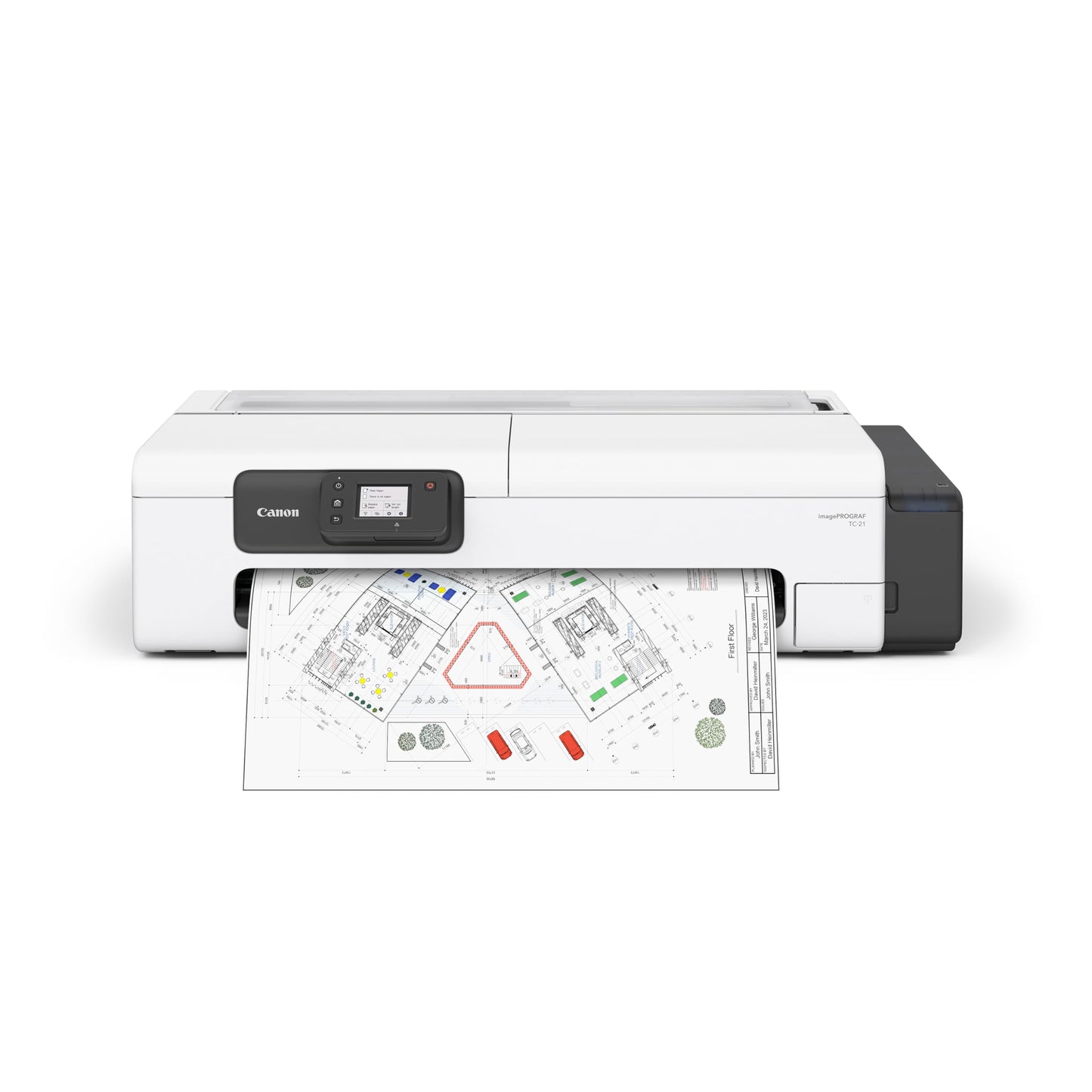 Canon imagePROGRAF TC-21 24" - Large Format Printer, Poster & Plotter Printer, Automatic Roll & Cut Sheet Paper Feeder, Includes 280 ml of Ink, White