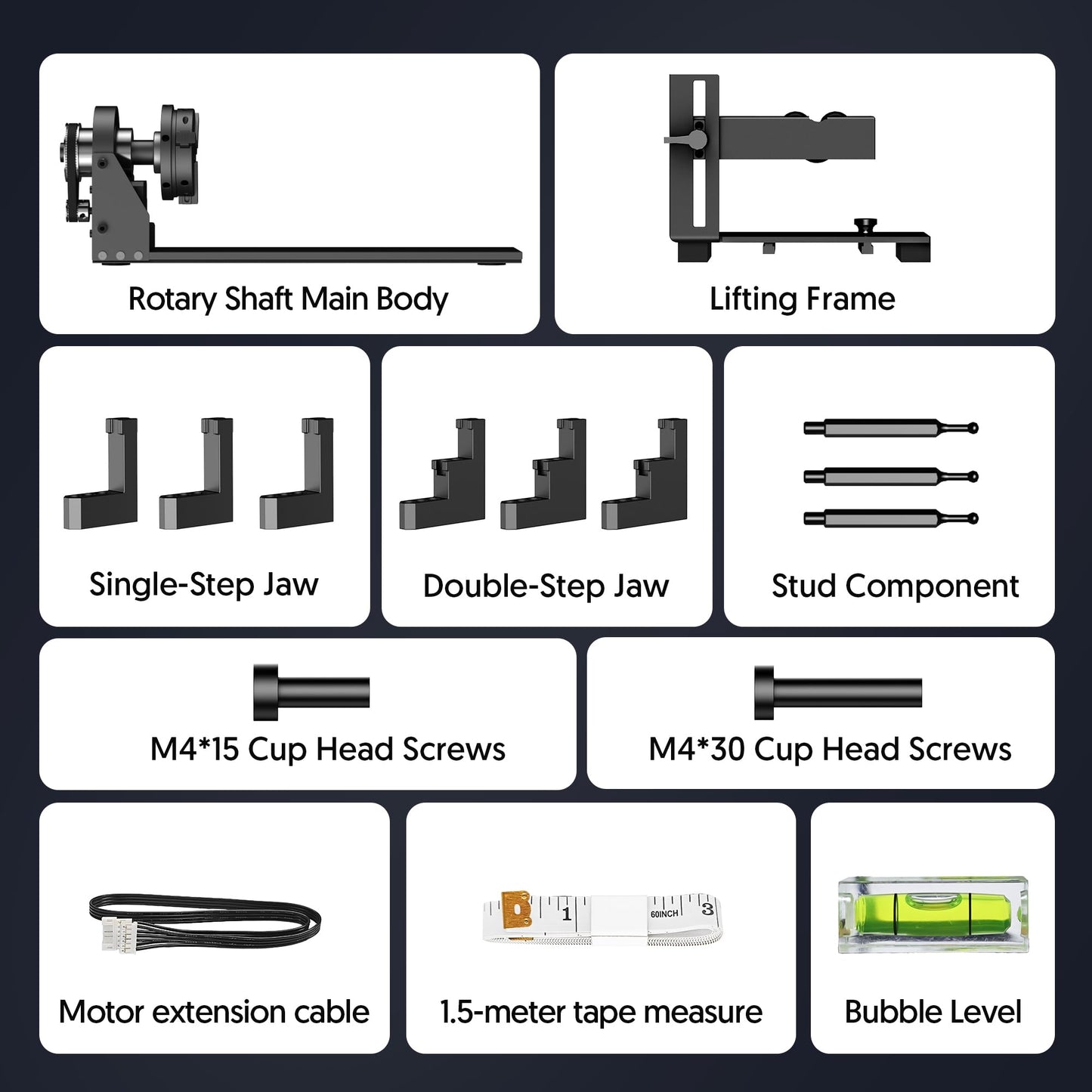 LONGER Laser Engraver Ray5 5000mW Engraver Machine with Air Assist Kit DIY CNC Laser Cutter Tool for Metal Glass Wood Working Area 15.7 "x15.7" with 4-in-1 Rotary Roller Kit