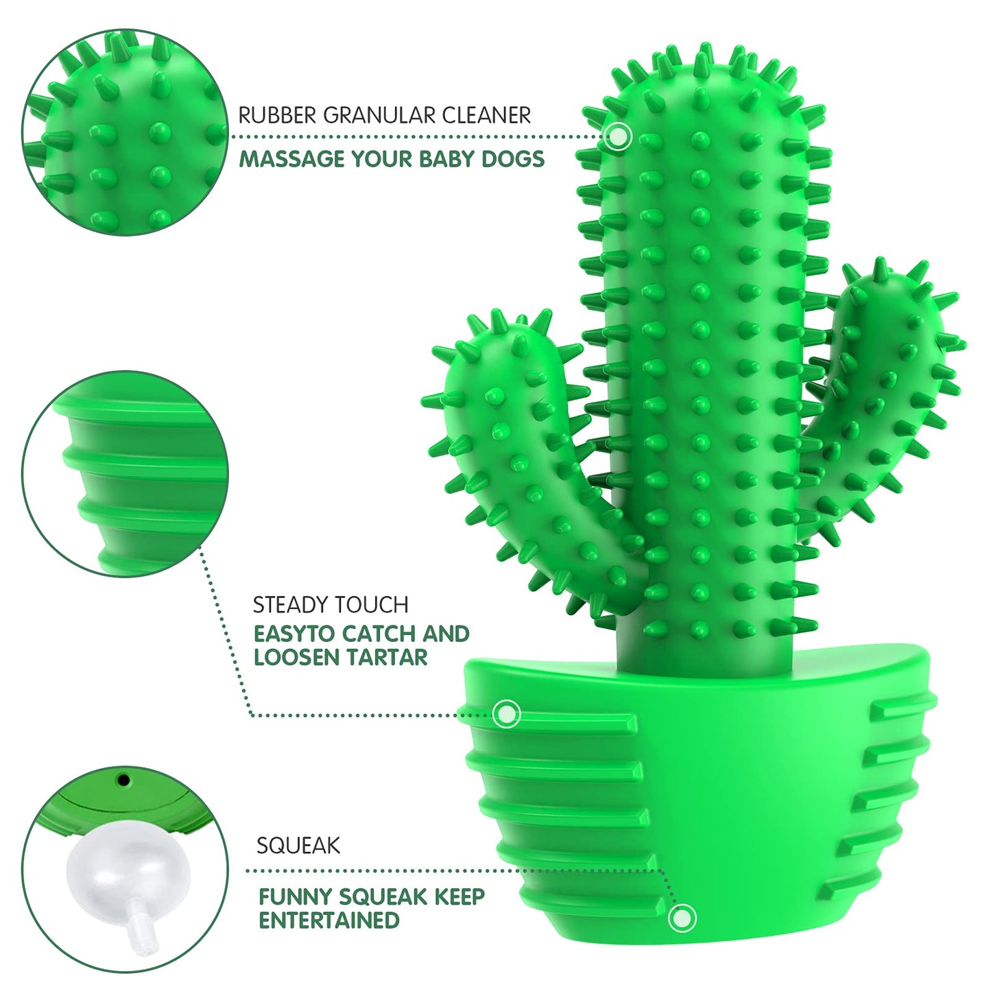 Pamlulu Dog Chew Toys Dog Toothbrush Stick Teeth Cleaning Brush Dental for Medium Large Dog, Puppy Christmas Easter Birthday Gifts, Outdoor Squeaky Toys for Aggressive Chewers Interactive Tough Toys