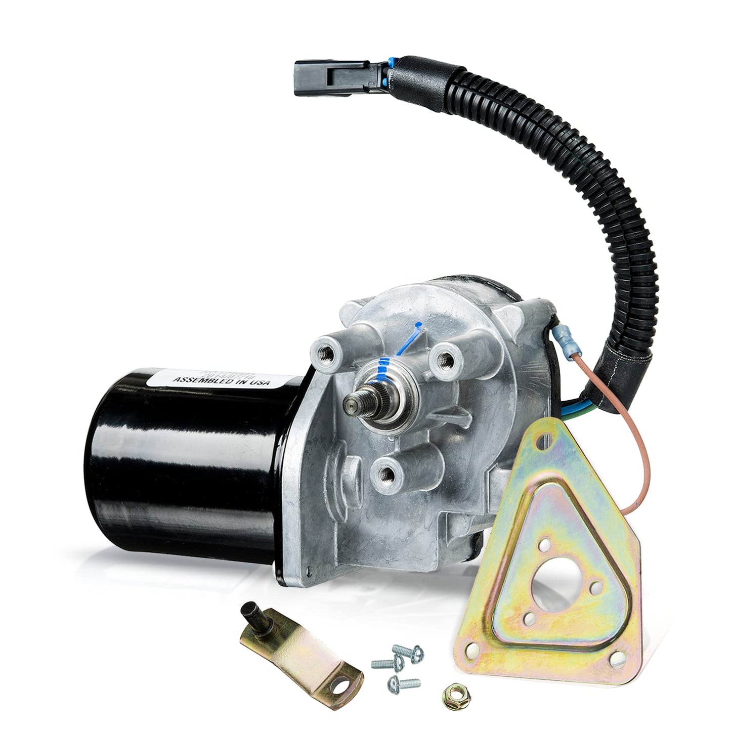 AutoTex Windshield-Wiper Motor for Trucks - Replacement for International Navistar 4000's Series Wiper Blade Motors - Oscillating Motor Crosses with Wexco and International 3539699C91-12V