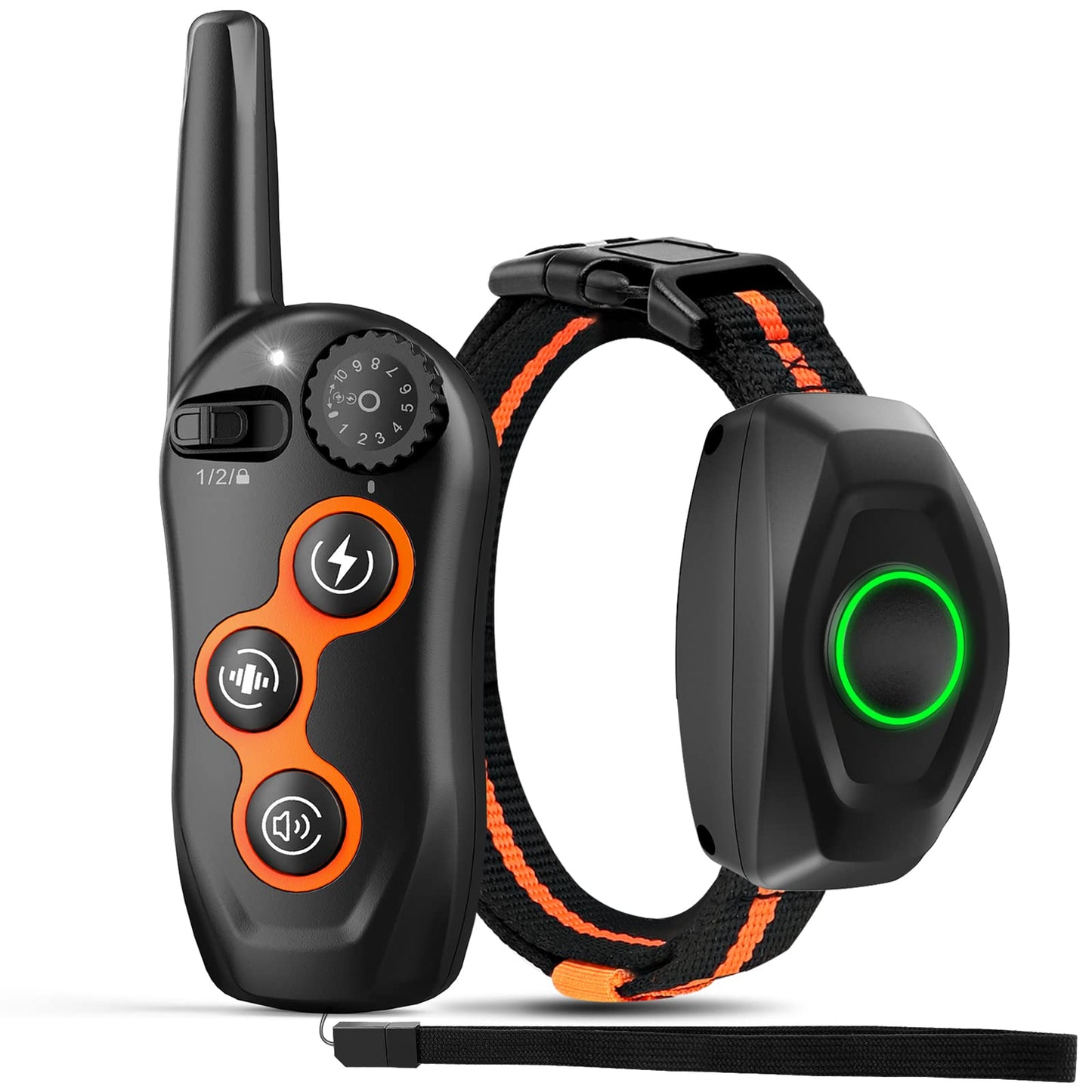 Dog Training Collar, IPX7 Waterproof Dog Shock Collar with Remote Control Range 1300ft, 3 Training Modes, Beep, Shock, Vibration, Rechargeable Shock Collar for Large Medium Small Dogs