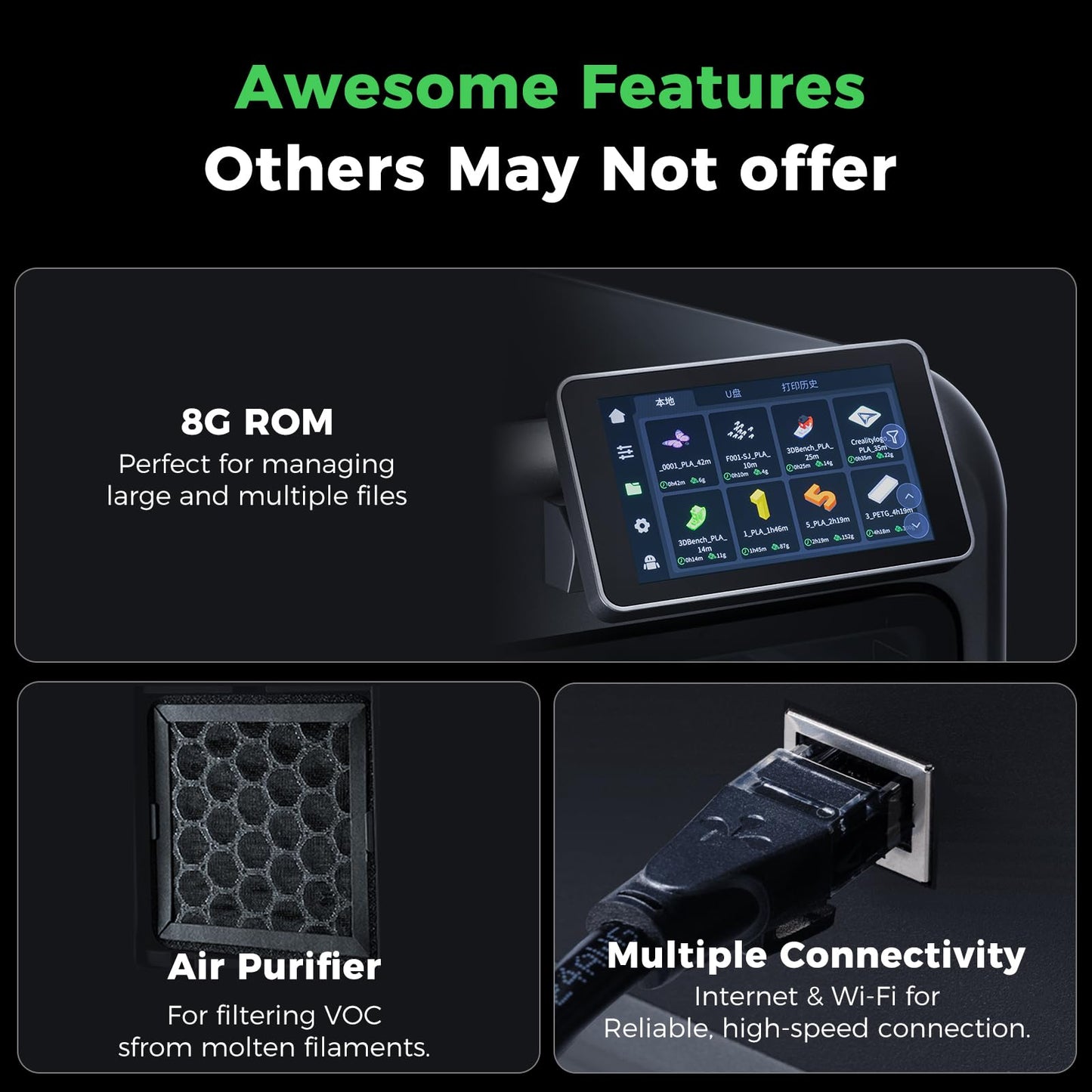 Creality K2 Combo 3D Printers, Multicolor 3D Printer Machine with CFS, Dual Camera, 600mm/s Printing Speed, Next-Gen Direct Drive Extruder, 260 * 260 * 260mm Printing Volume