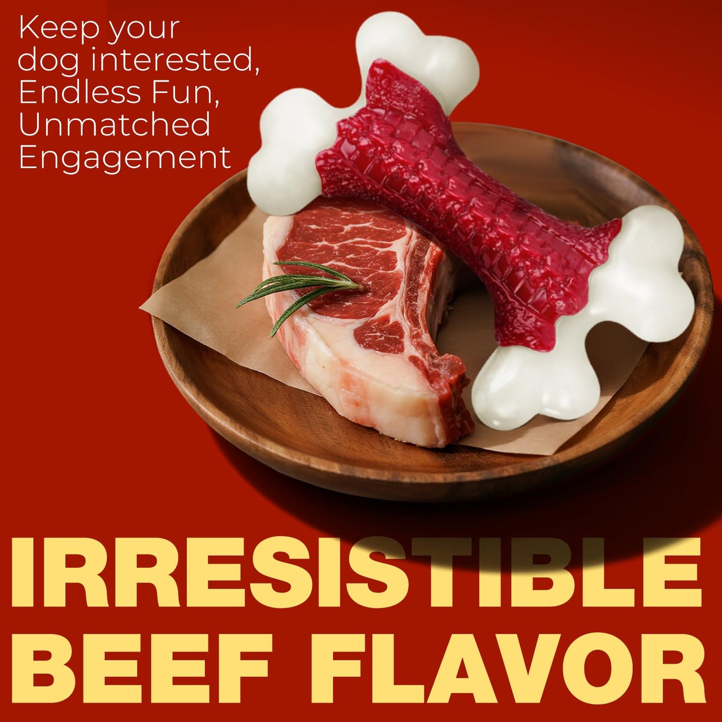 Kseroo Tough Dog Toys, Toys for Aggressive Chewers Large Breed, Chew Dogs, Bone Toy Nylon Dogs Almost Indestructible