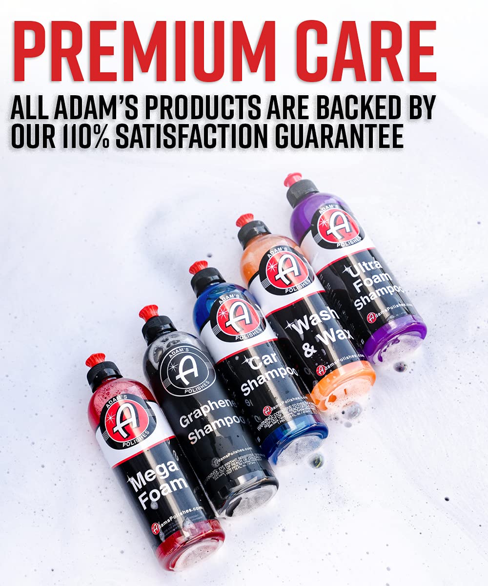 Adam's Polishes Mega Foam Car Washing Bundle - pH Best Car Wash Soap For Foam Cannon, Pressure Washer or Foam Gun | Concentrated Detailing & Cleaning Detergent | Won't Strip Wax or Ceramic Coating