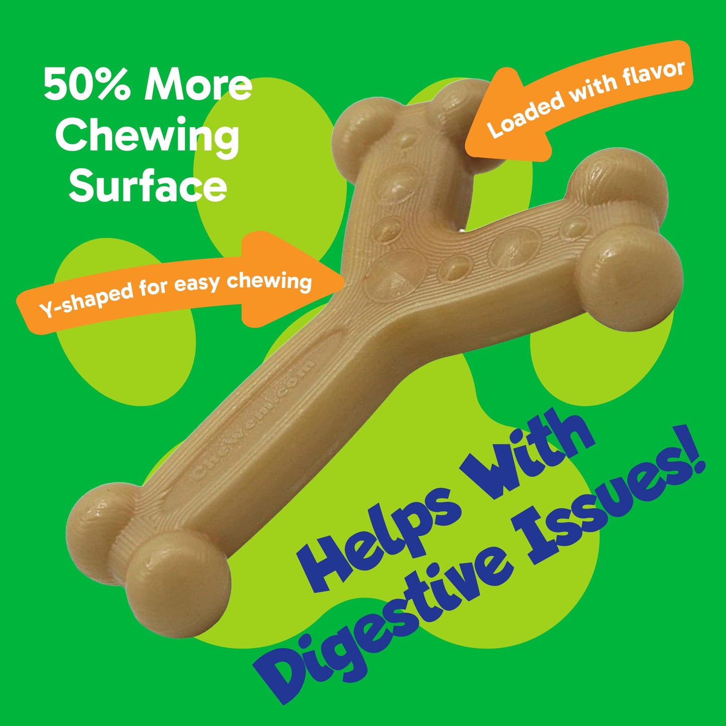 Chew'ems Durable Chew Toys for Small Dogs | Long-Lasting & Flavorful Chew Dog Toys, Small Dog Breeds | Chicken-Flavored