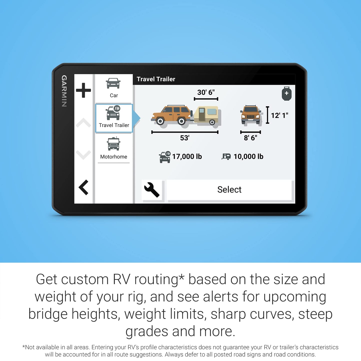 Garmin RV Cam 795, Large, Easy-to-Read 7” GPS Navigator, Built-in Dash Cam, Automatic Incident Detection, Custom RV Routing, High-Resolution Birdseye Satellite Imagery (Renewed)