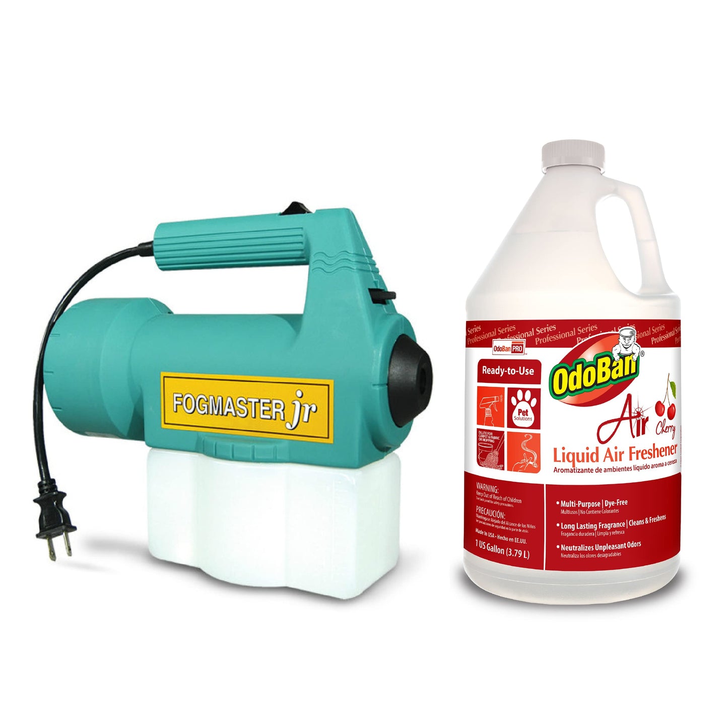 OdoBan Fogmaster Jr. Electric Handheld Fogger and Liquid Air Freshener, 1 Gallon, Cherry Scent