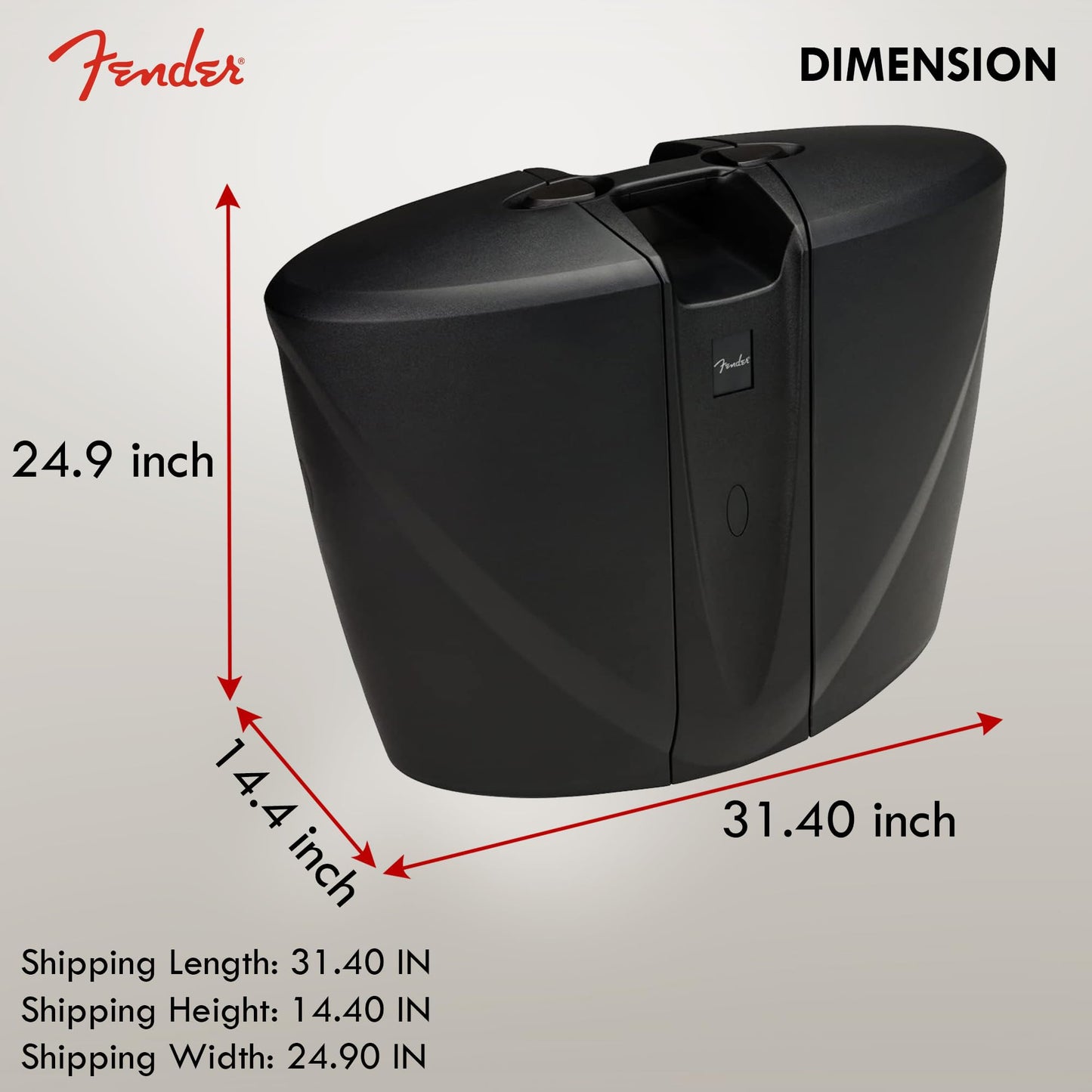 Fender Passport Venue S2 Portable PA System Bundle with Compact Speaker Stands, Microphone, Mic Stand Clip, XLR Cable, and Instrument Cable
