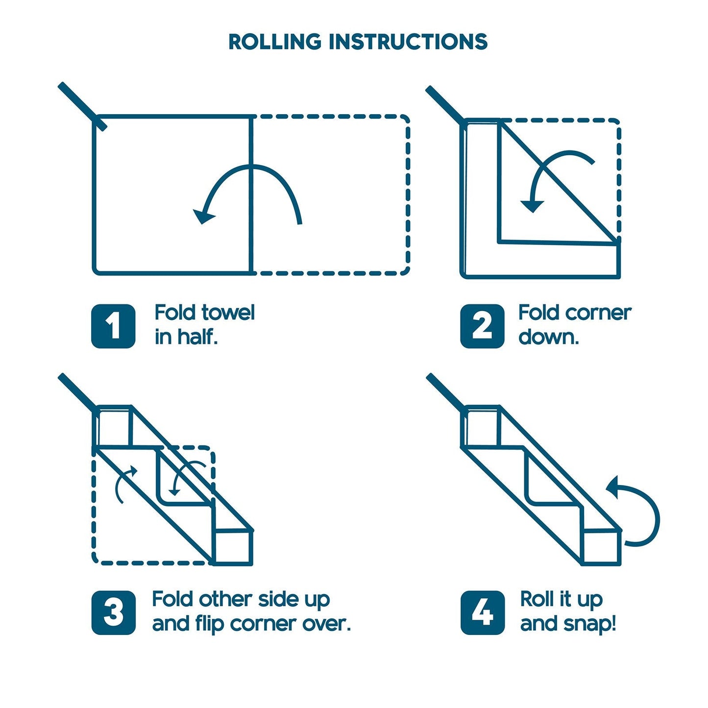 TUKO Microfiber Beach Towel Set with Bag Holder (60L x 30W, Set of 4)