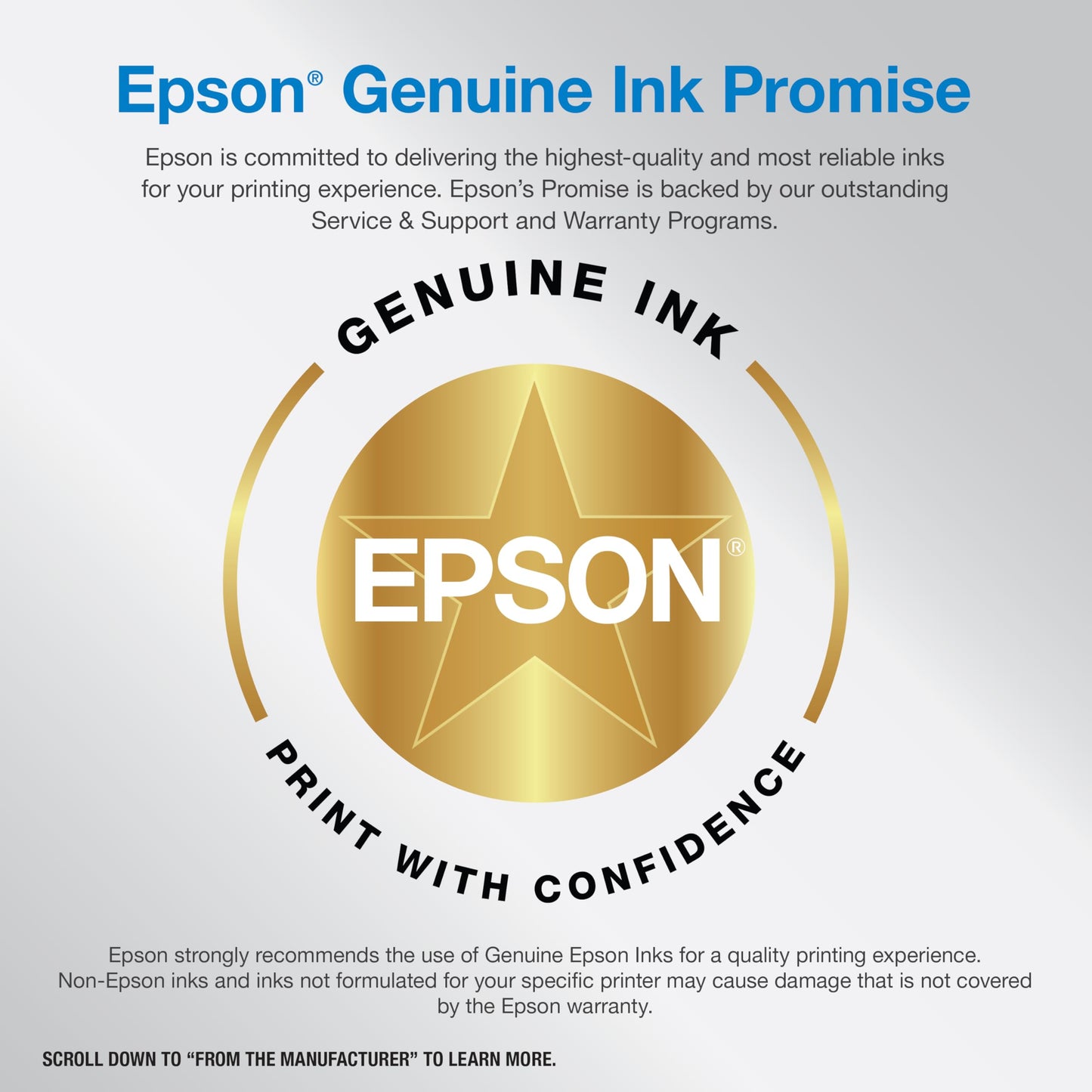 Epson EcoTank ET-4950 Wireless All-in-One Color Supertank Printer with up to 3 Years of Ink, Refillable Tanks, Perfect for Home, 18 PPM, 2.4" Color Touchscreen, Auto Document Feeder – Black