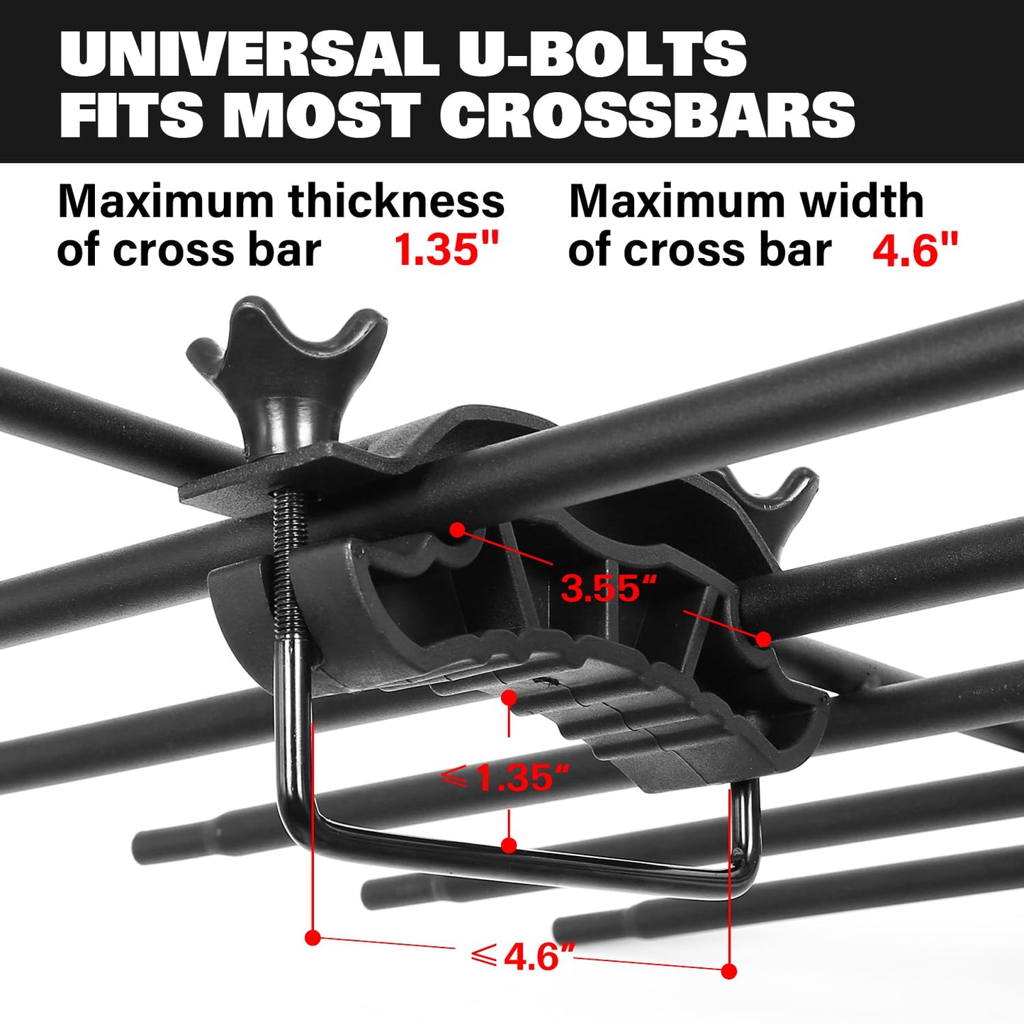 WEIZE Heavy Duty 64"x 39" Roof Rack, Rooftop Cargo Carrier Basket with Waterproof Bag, Tie Down Strap & Net, Car Top Luggage Holder for SUV, 200lb Capacity, Steel Construction