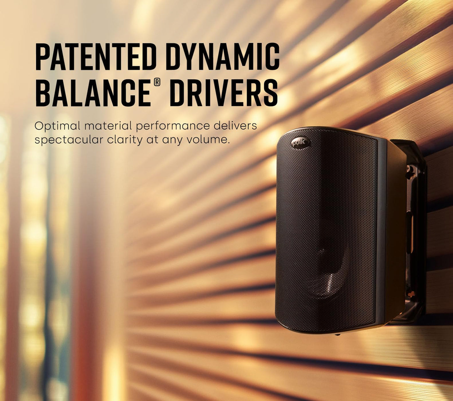 Polk Audio Atrium 4 Weatherproof Outdoor Speakers with Powerful Bass (Pair, Black), All-Weather Durability, Broad Sound Coverage, Speed-Lock Mounting System