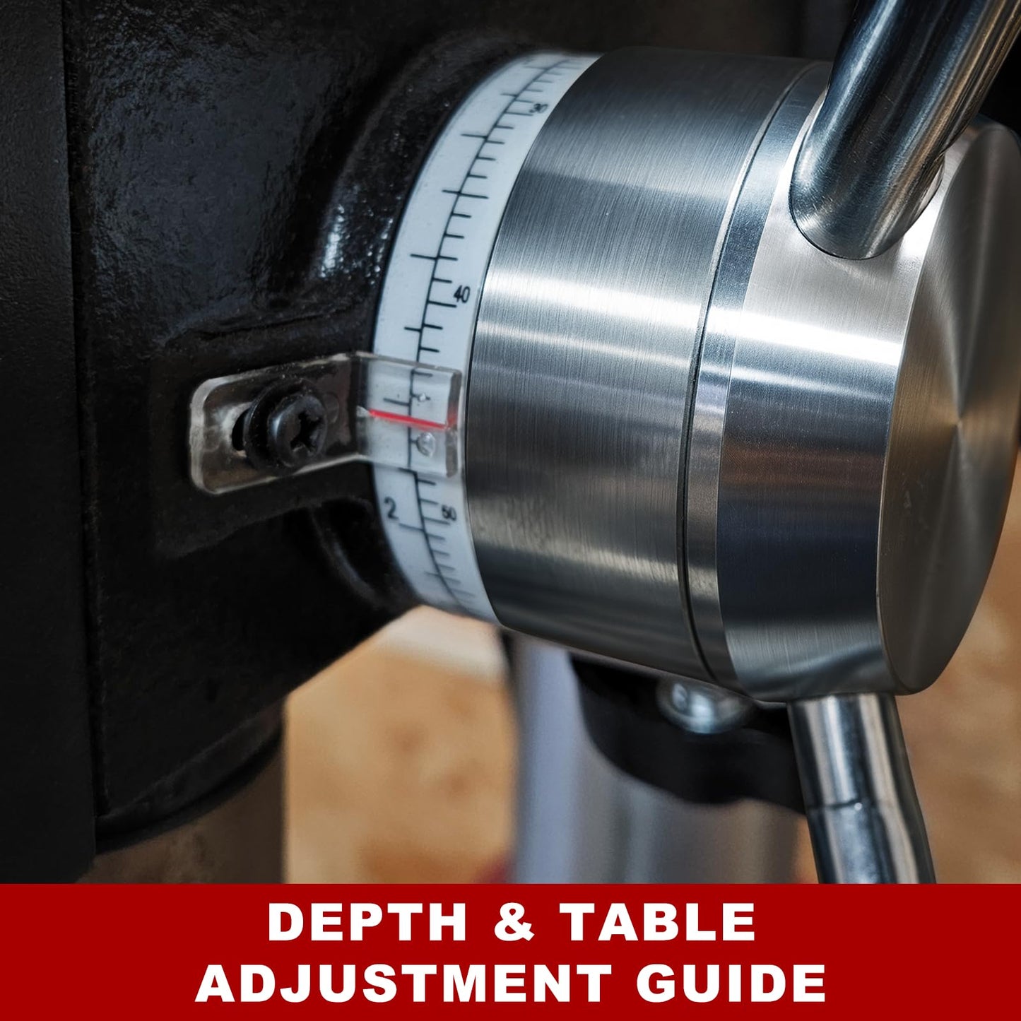 BUCKTOOL 12'' 6 Pole Motor Variable Speed Benchtop Drill Press 360–2000RPM, 3/4HP Powerful Bench Drill Press with Laser and Worklight, Low Speed Tabletop Drilling Machine for Metalworking, Woodworking