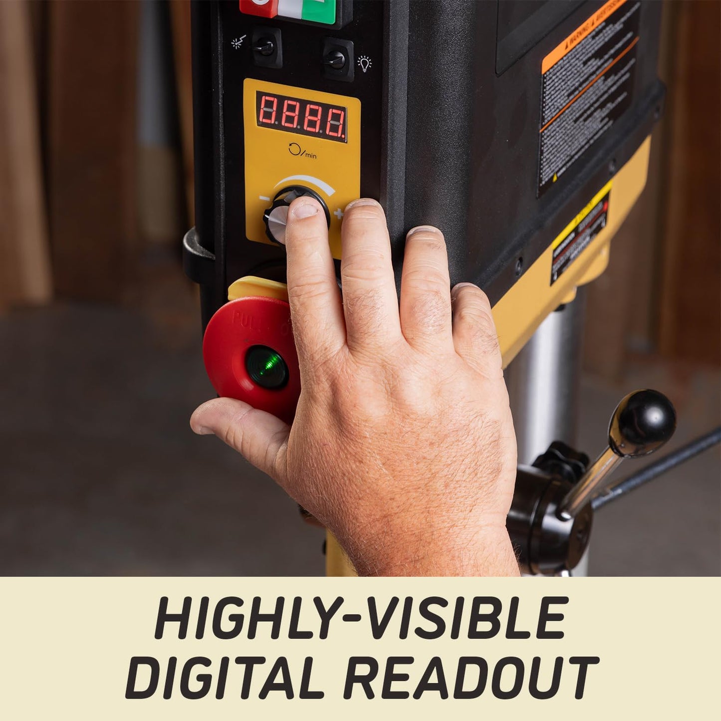 Powermatic 15-Inch Benchtop Drill Press, Variable Speed, 3/4 HP, 115V 1Ph (Model PM2815BT)