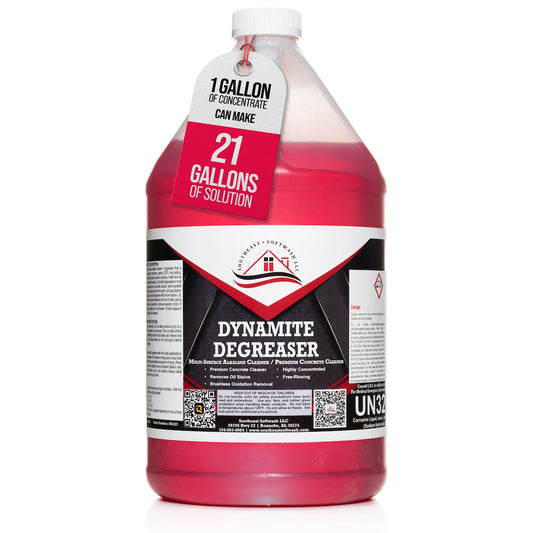 Dynamite Degreaser - Commercial Grade Degreaser for Oil Stain Removal, Concrete Dumpster Pads, Gas Station Cleaning (1)