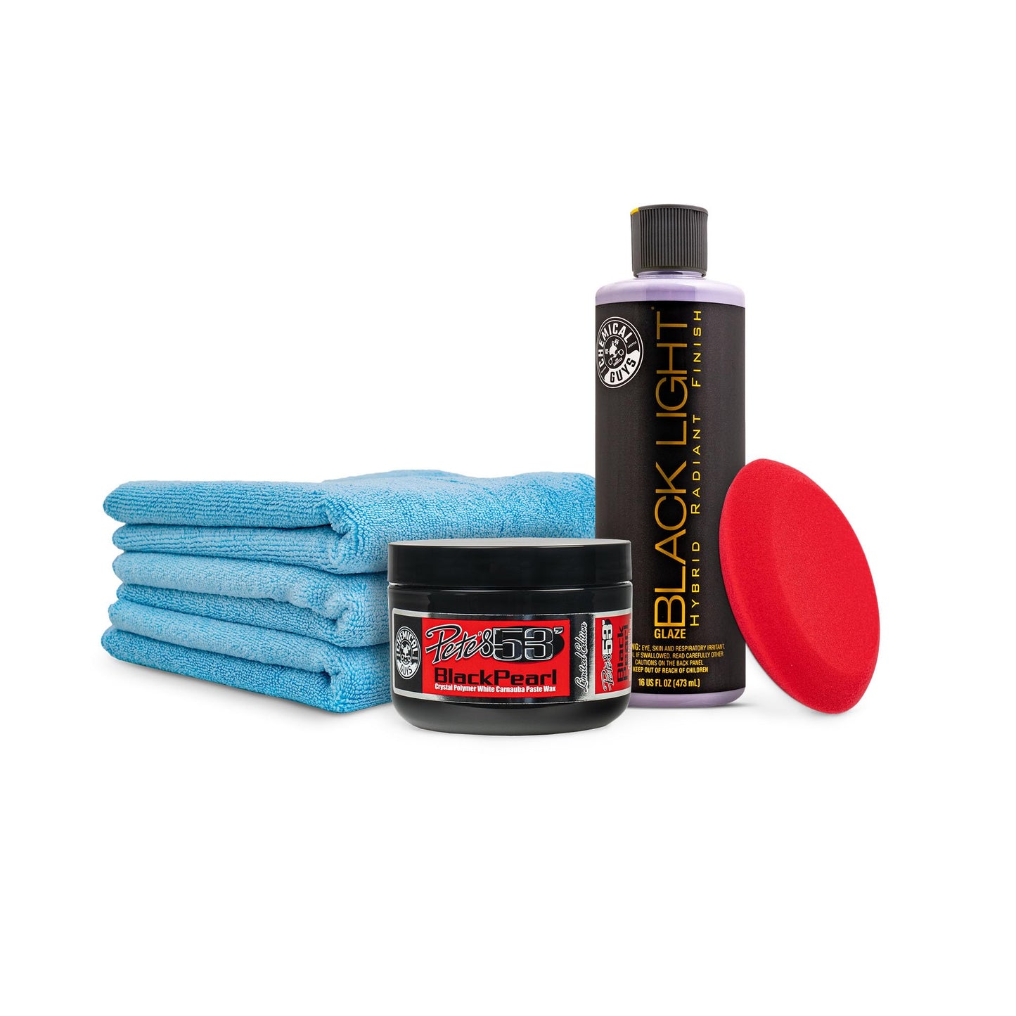 Chemical Guys Black & Dark Color Paint Maintenance Kit - Enhance Gloss, Deepen Shine, Protect Dark Finishes, Restore Depth, Minimize Swirls, Car Care Kit for Black Cars HOL_201