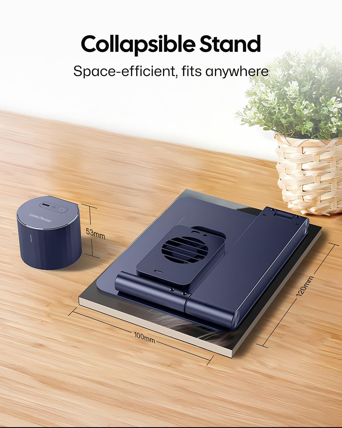 LaserPecker LP1 Pro Laser Engraver for Beginners, Mini Diode Wood Leather Felt Laser Engraver Portable Small Laser Engraving Machine, Suit Set with Laser Safety Glasses + Auto-focus Stand