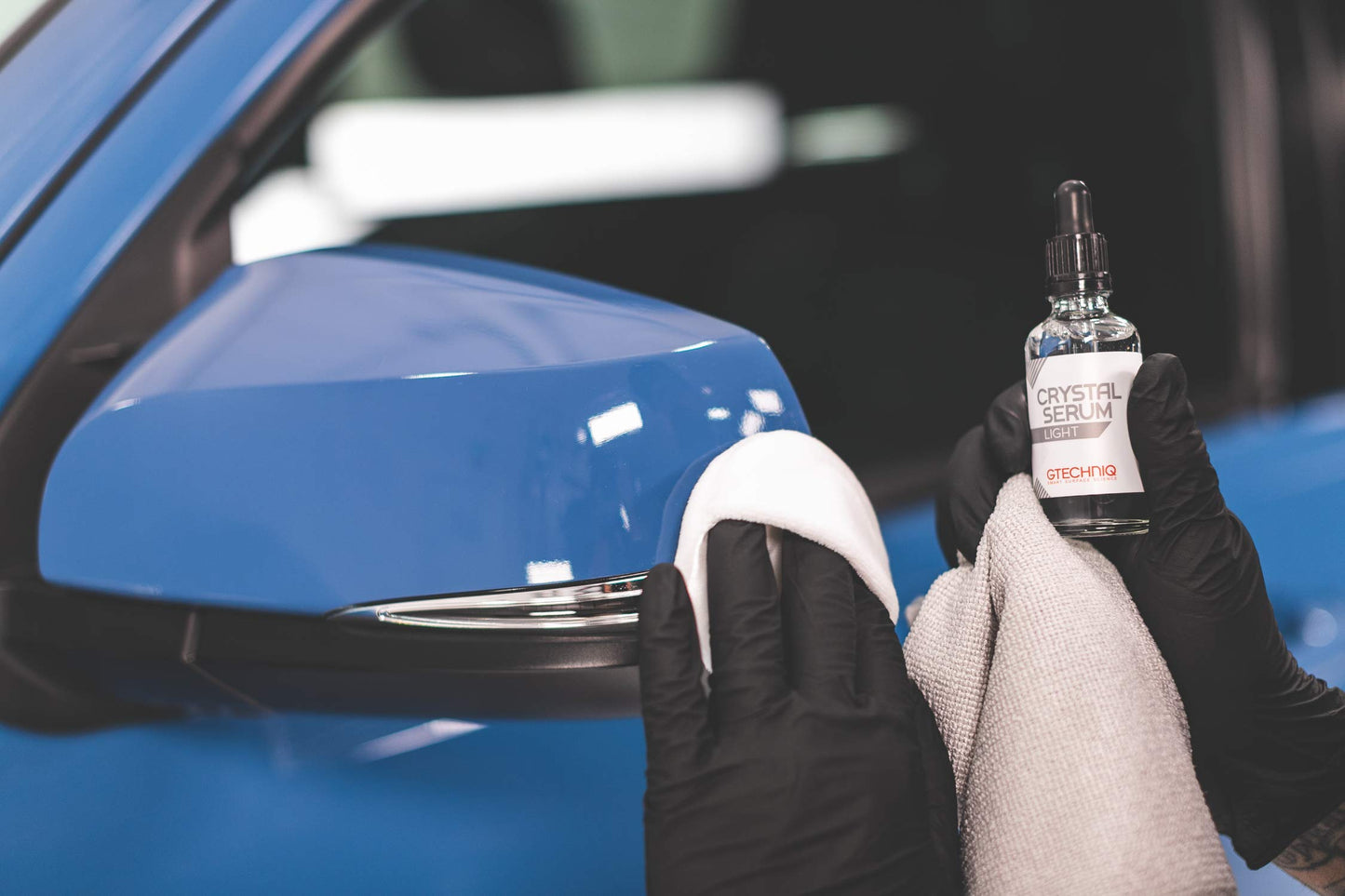 The Rag Company Gtechniq - EXOv5 & Crystal Serum Light Bundle - 30ml - Ceramic Coating Paint Protection Add Gloss, Resist Swirls, Repel Dirt & Contaminants - Ultra-Durable High Gloss