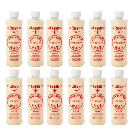 Collinite 845 Insulator Wax - Carnauba+Polymer Sealant, High Gloss, Durable Beading & Long-Lasting Paint Protection for Cars, Boats, Trucks, RVs, Motorcycles (16 fl oz) Pack of 12 (Full Case)