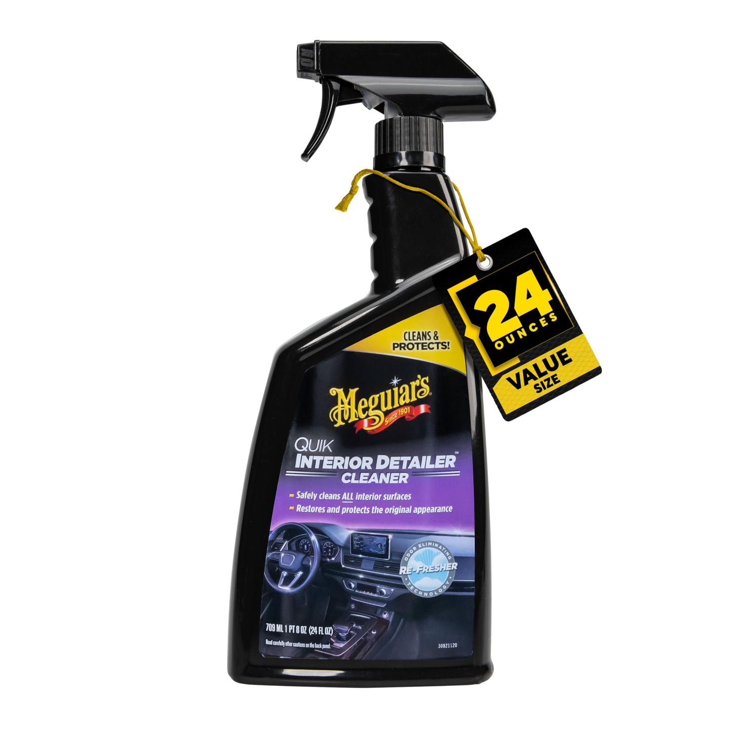 Meguiar's Quik Interior Detailer Cleaner - 24 Oz Spray Bottle