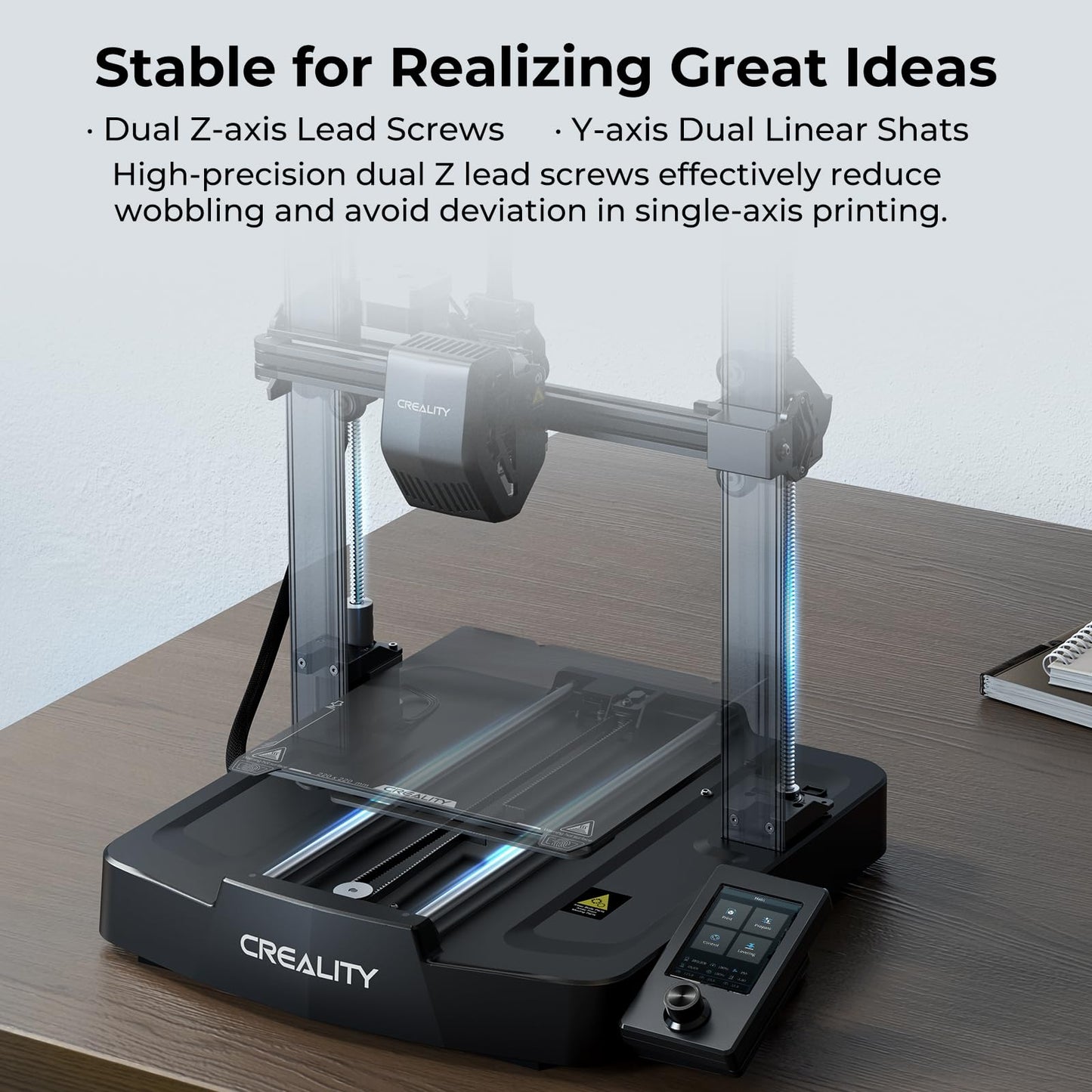 Creality Ender 3 V3 SE 3D Printer, 250mm/s Faster FDM 3D Printers with CR Touch Auto Leveling, Sprite Direct Extruder Auto-Load Filament Dual Z-axis & Y-axis, Printing Size 8.66 * 8.66 * 9.84 inch