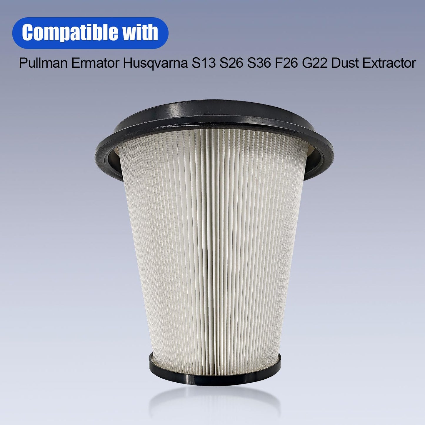 HonHuCo 200900050 Conical Pre Filter Compatible with Pullman Ermator S13 S26 S36 F26 Husqvarna G22 Dust Extractor 590430201