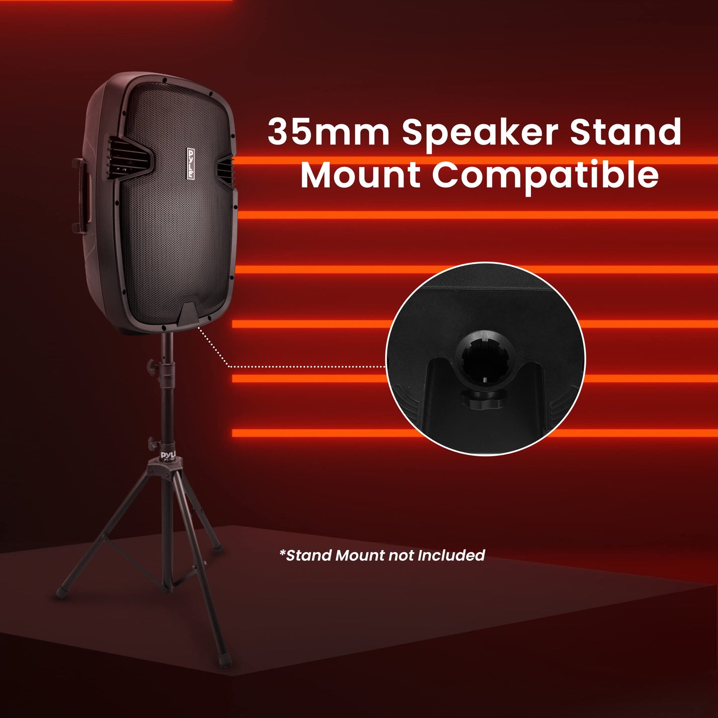 Pyle 1600 Watt, 15" Bluetooth PA Speaker-Indoor/Outdoor Portable Sound System with (2) UHF Wireless Microphones Rechargeable Battery, Audio Recording, USB/SD Readers, FM Radio (PPHP1535WMU),Black