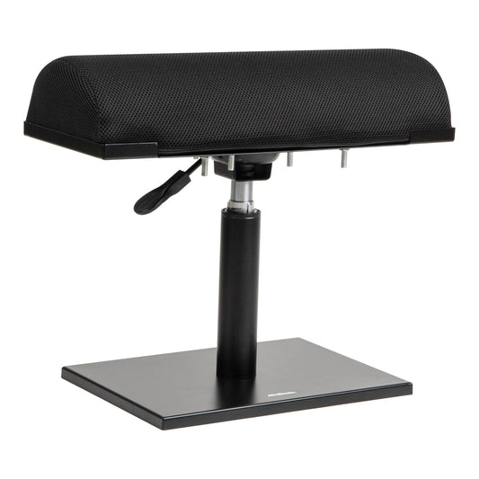 Mind Reader Foot Rest, Under Desk, Ergonomic, Hydraulic Height Adjustable, Ottoman, Office, Foam, 16.75" L x 7.5" W x 3.75" H, Black