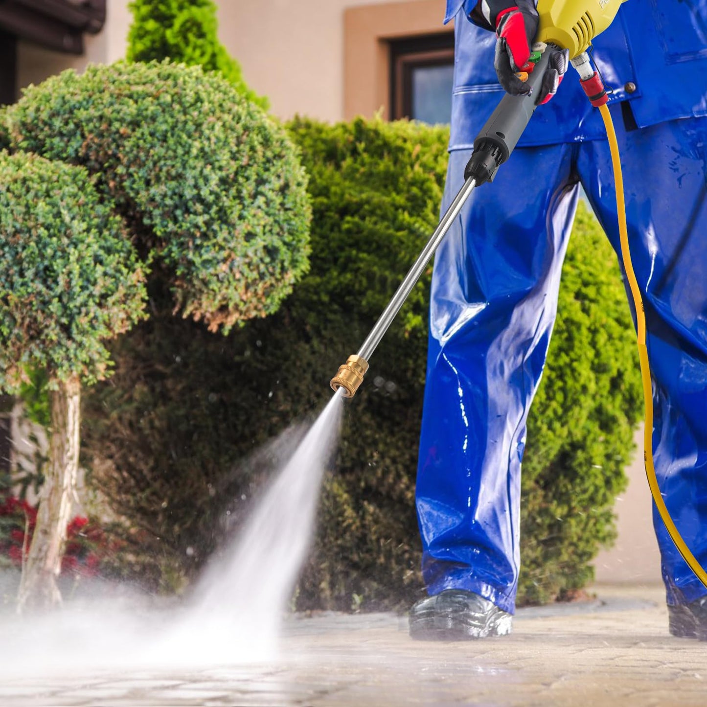 PowerSmart 40V Cordless Pressure Washer 1100 PSI with 4.0 Ah Battery and Charger Included, High Pressure for Car, Deck, Driveway